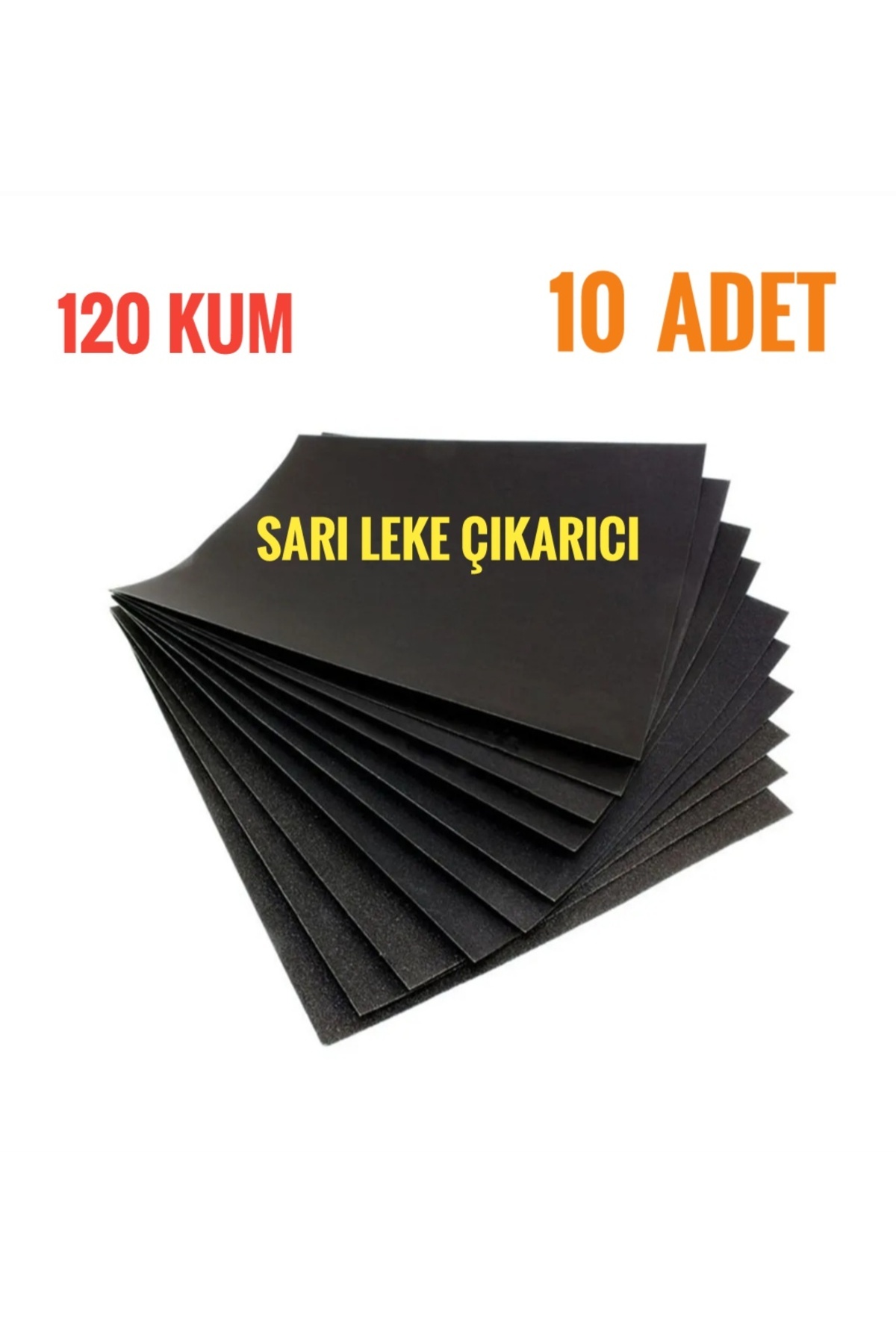 trendwall Kağıt Su Zımparası 120 Kum Sarı Lekeler Için Uygundur ( 10 Adet )