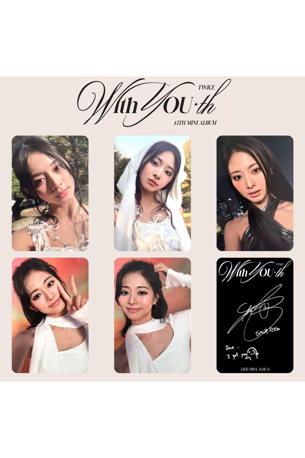 Kpop Dünyasi TWICE Tzuyu '' With Youth'' Photocard Set- Trendyol