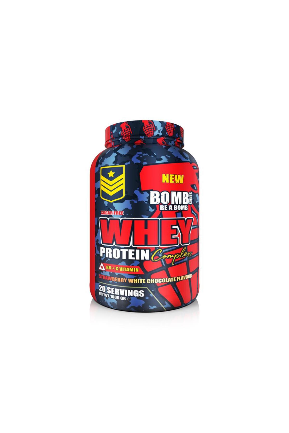 Bomb SERIES WHEY COMPLEX PROTEİN 1000 GR (BEYAZ ÇİKOLATA ÇİLEK AROMA ...