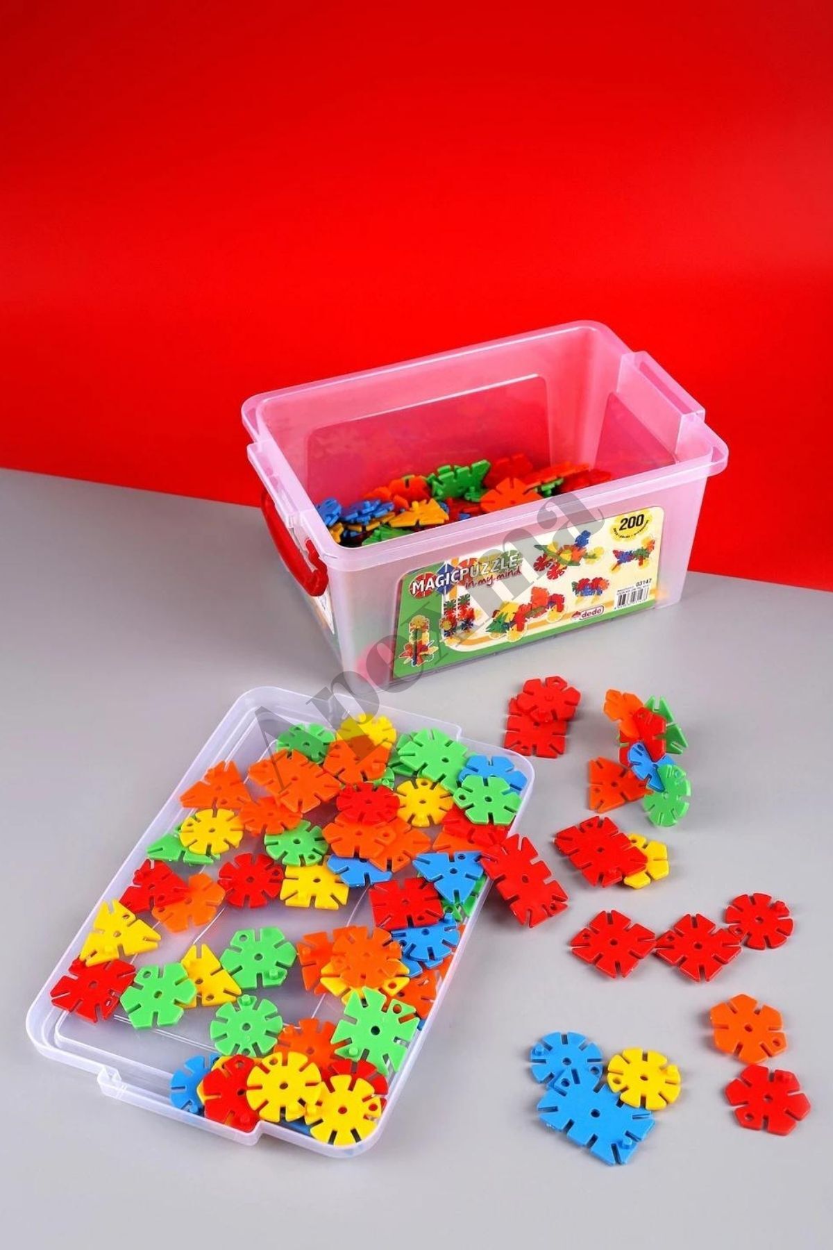 Apexma Eğitici Magic Puzzle Şekil Tasarım Set 200 Parça - Kız