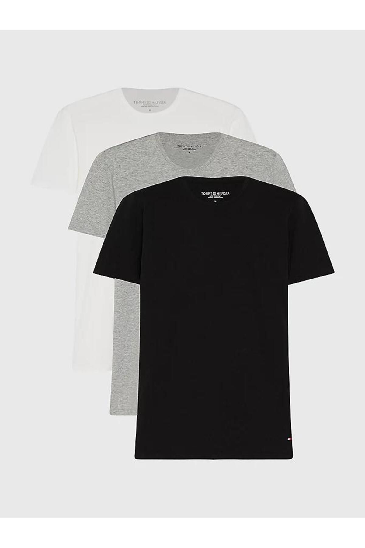 تی شرت قرمز مردانه کشش Cn سه راهی Ss 3pack Tommy Hilfiger