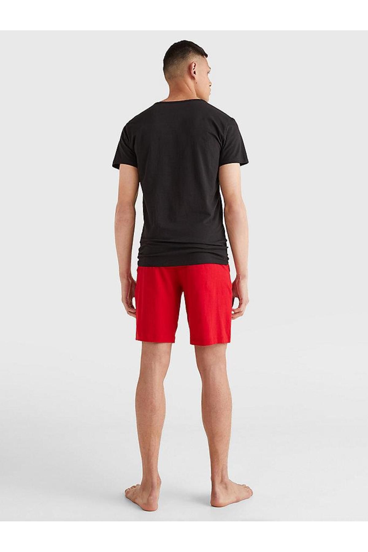 تی شرت قرمز مردانه کشش Cn سه راهی Ss 3pack Tommy Hilfiger