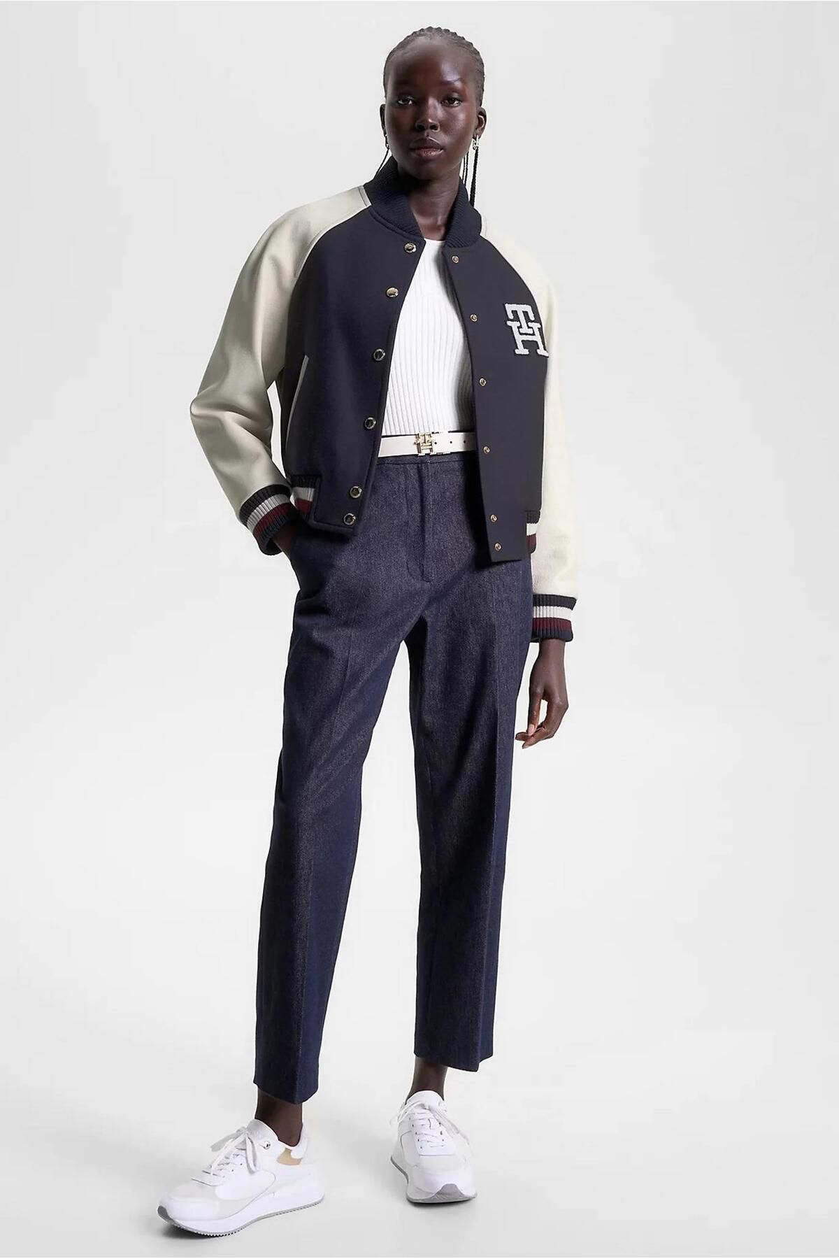 Tommy Hilfiger IMD LEATHER WOOL BLEND BOMBER Fiyat Yorumlar