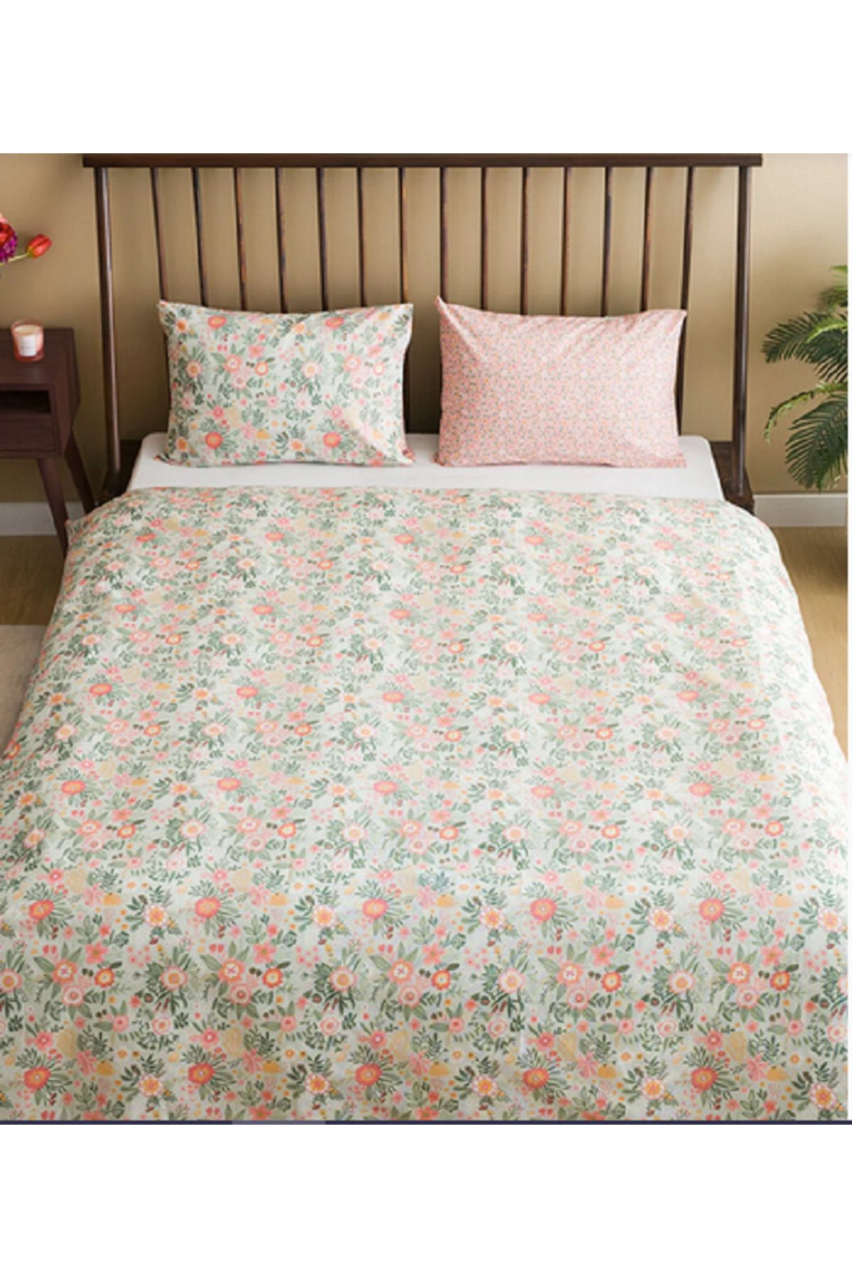 LC Waikiki-LCW HOME Flower Printed Double Duvet Set 2
