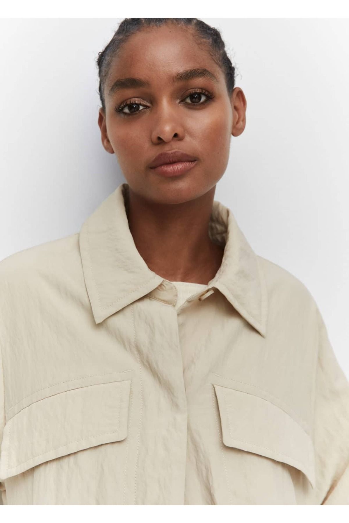MANGO Woman-Draped Jacket with Pockets 7