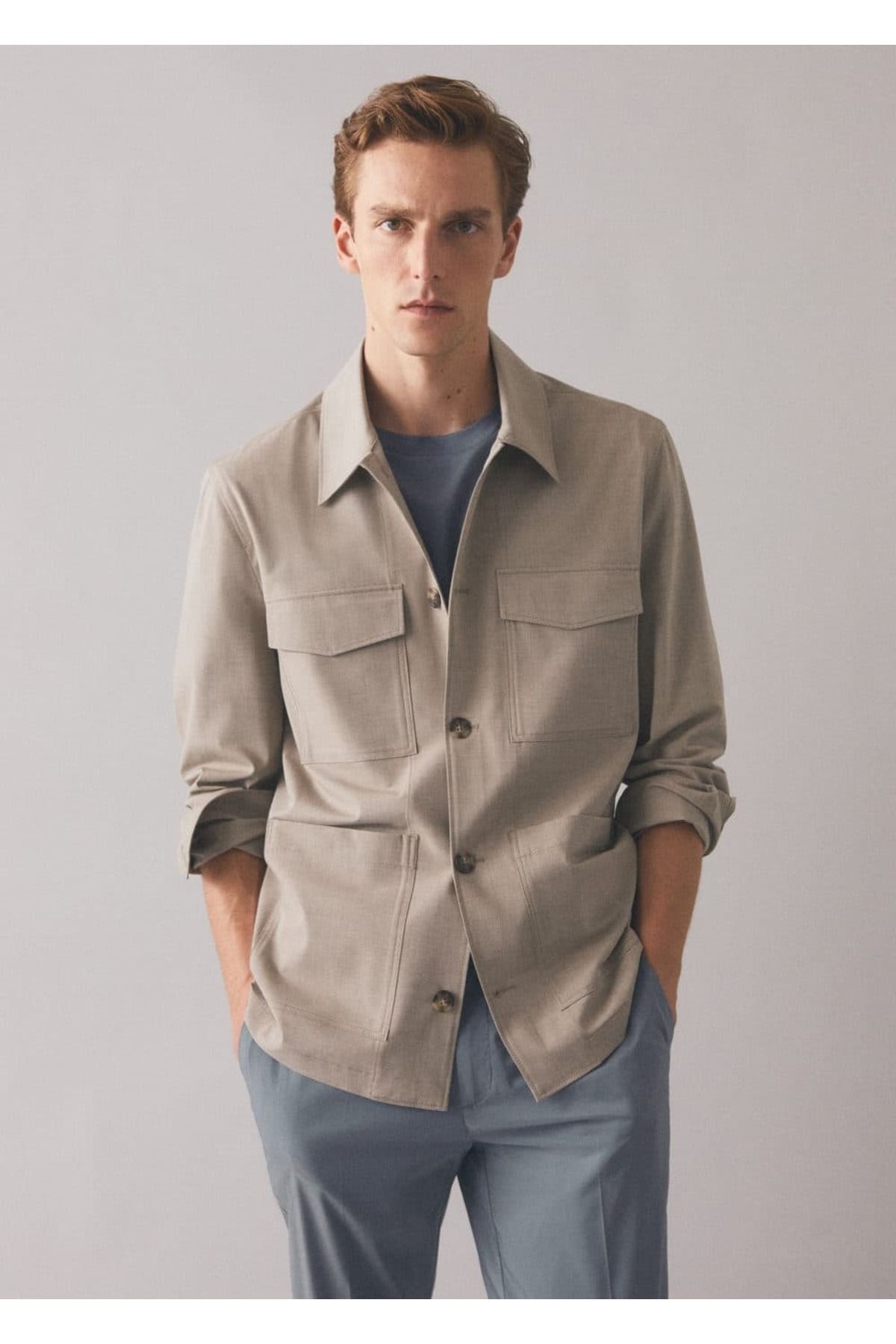 MANGO Man-Light Pocket Jacket 8