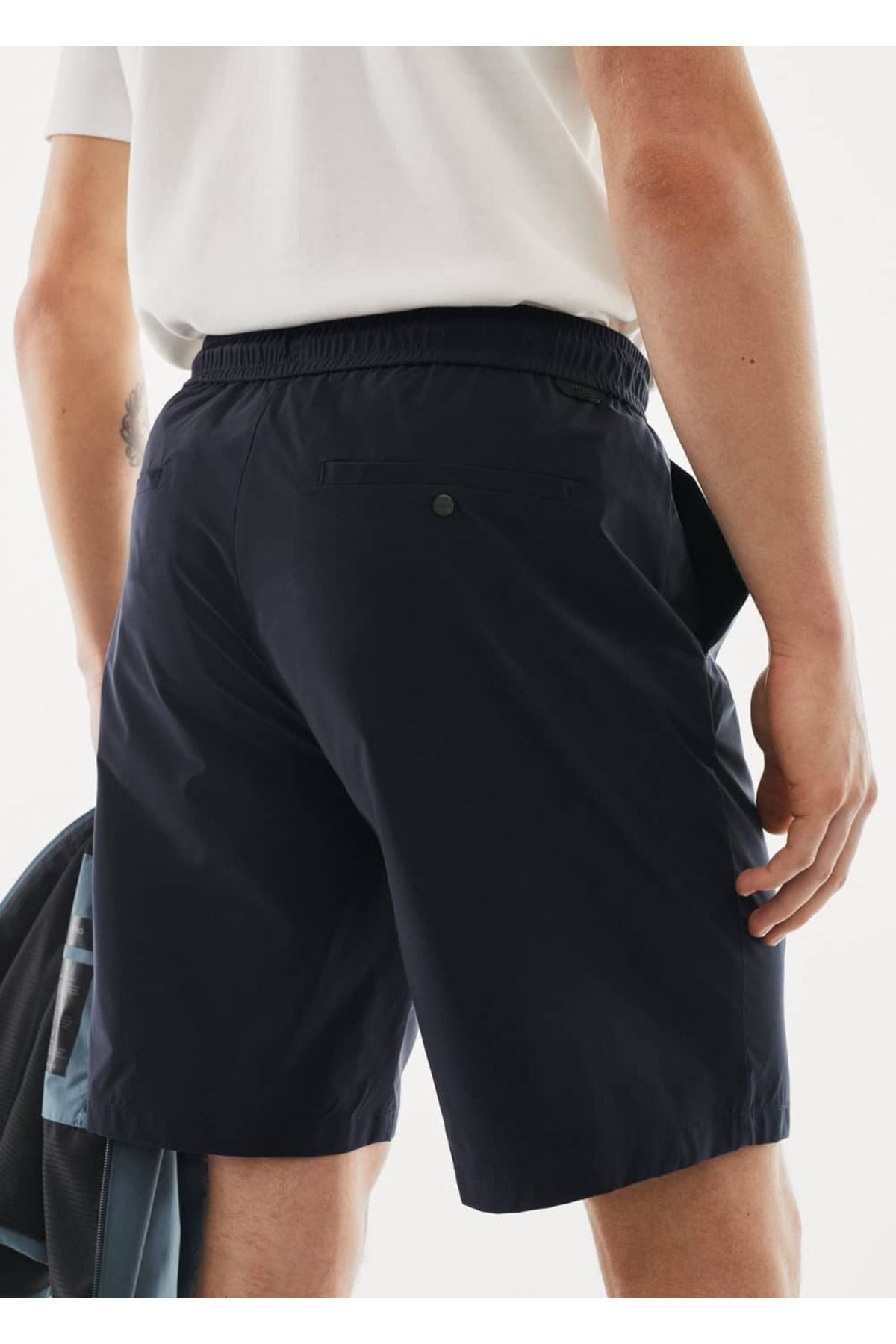 MANGO Man-Technical fabric corded bermuda shorts 7