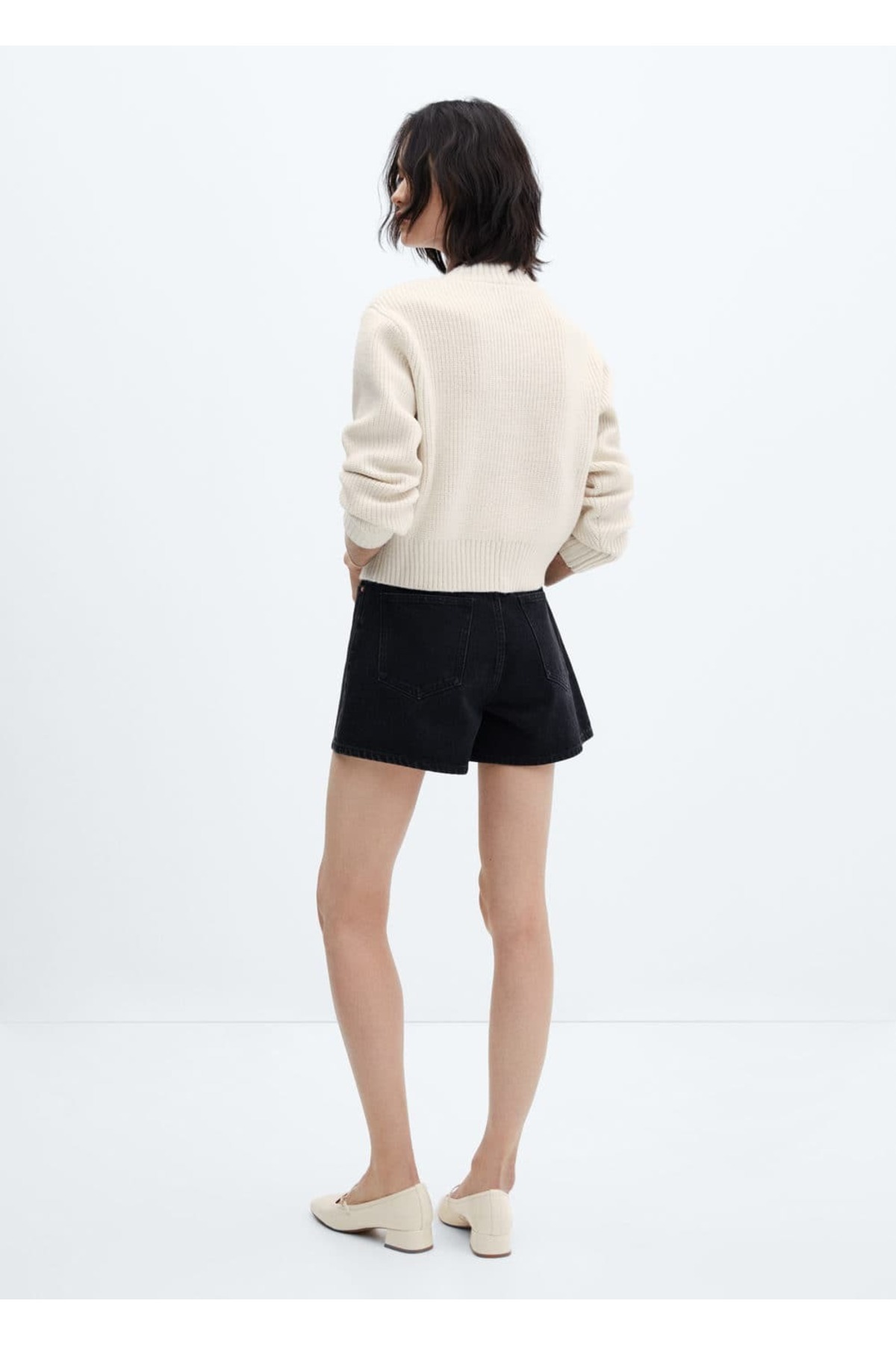 بافت و پلیور زنانه اکرو منگوMANGO | 57005803 اورجینال - تصویر 4