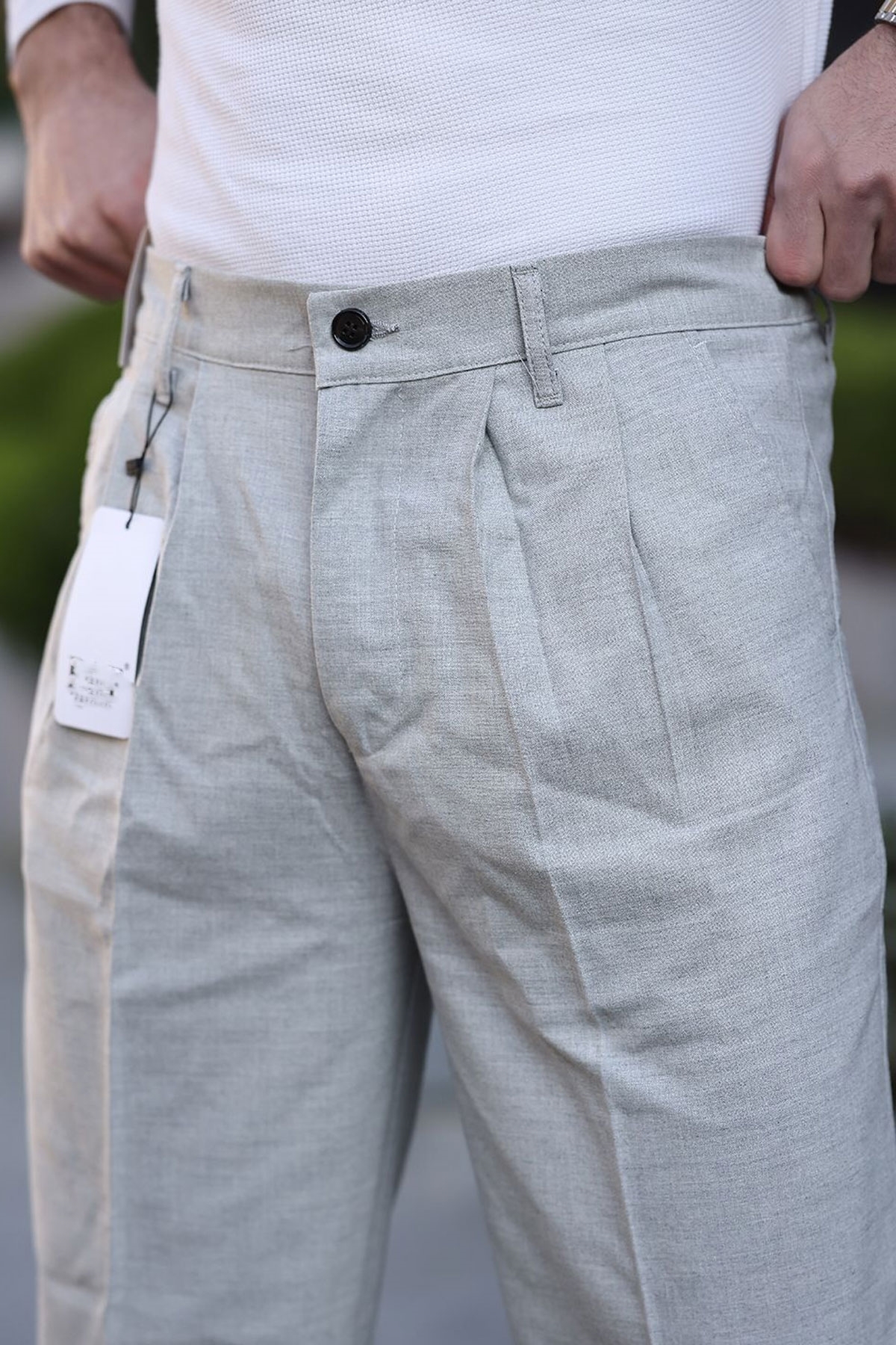 شلوار مردانه آبی سرمه ای BayAygün | 4B4Y0107D015 اورجینال - تصویر 3