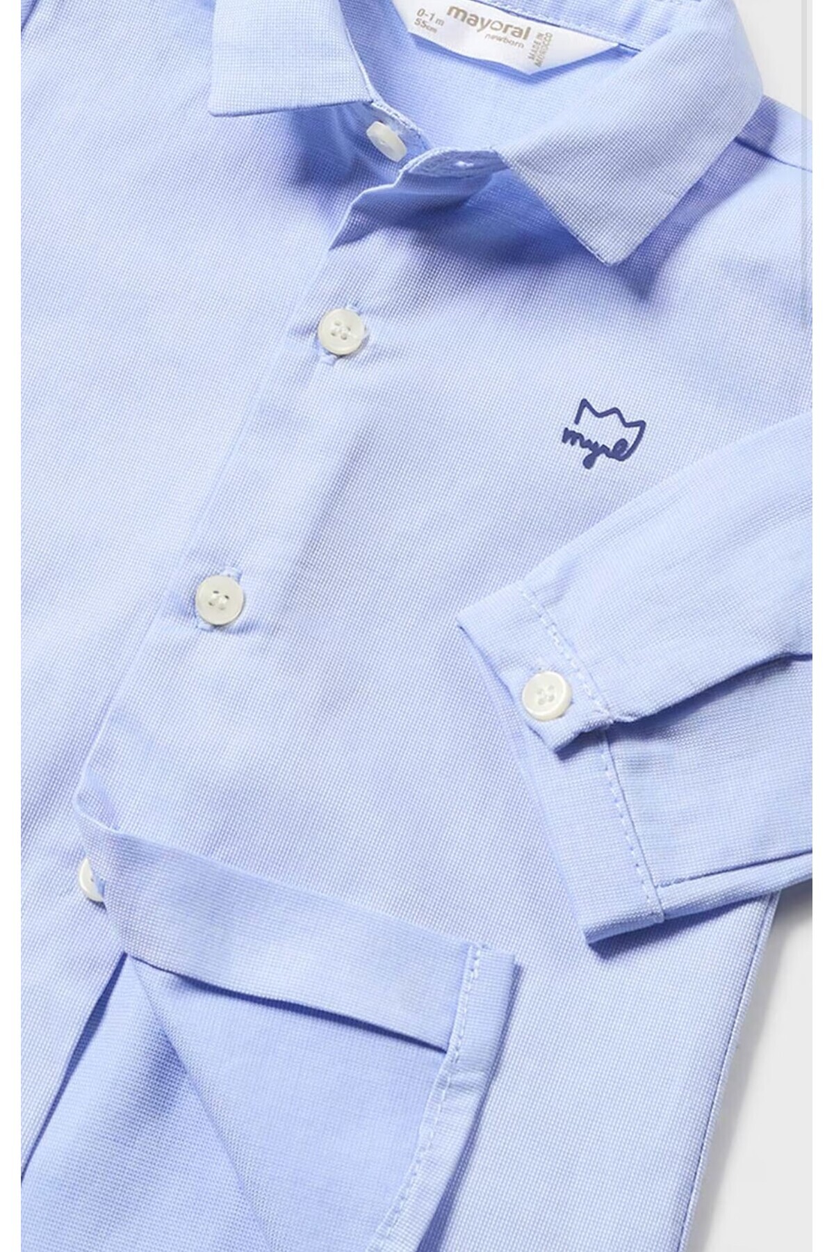 Mayoral Yenidoğan  Papyon Gömlek fotoğrafı 3 (önizleme)