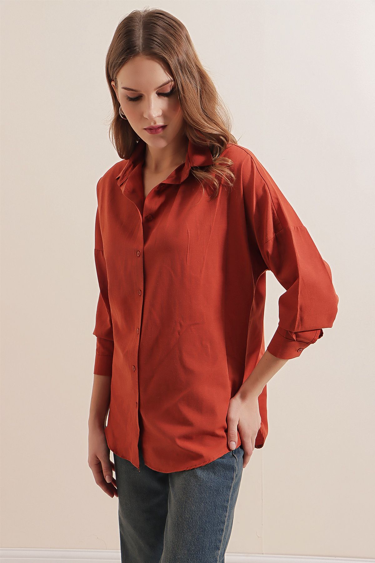 Bigdart-3900 Długa koszula basic typu oversize – płytka 6
