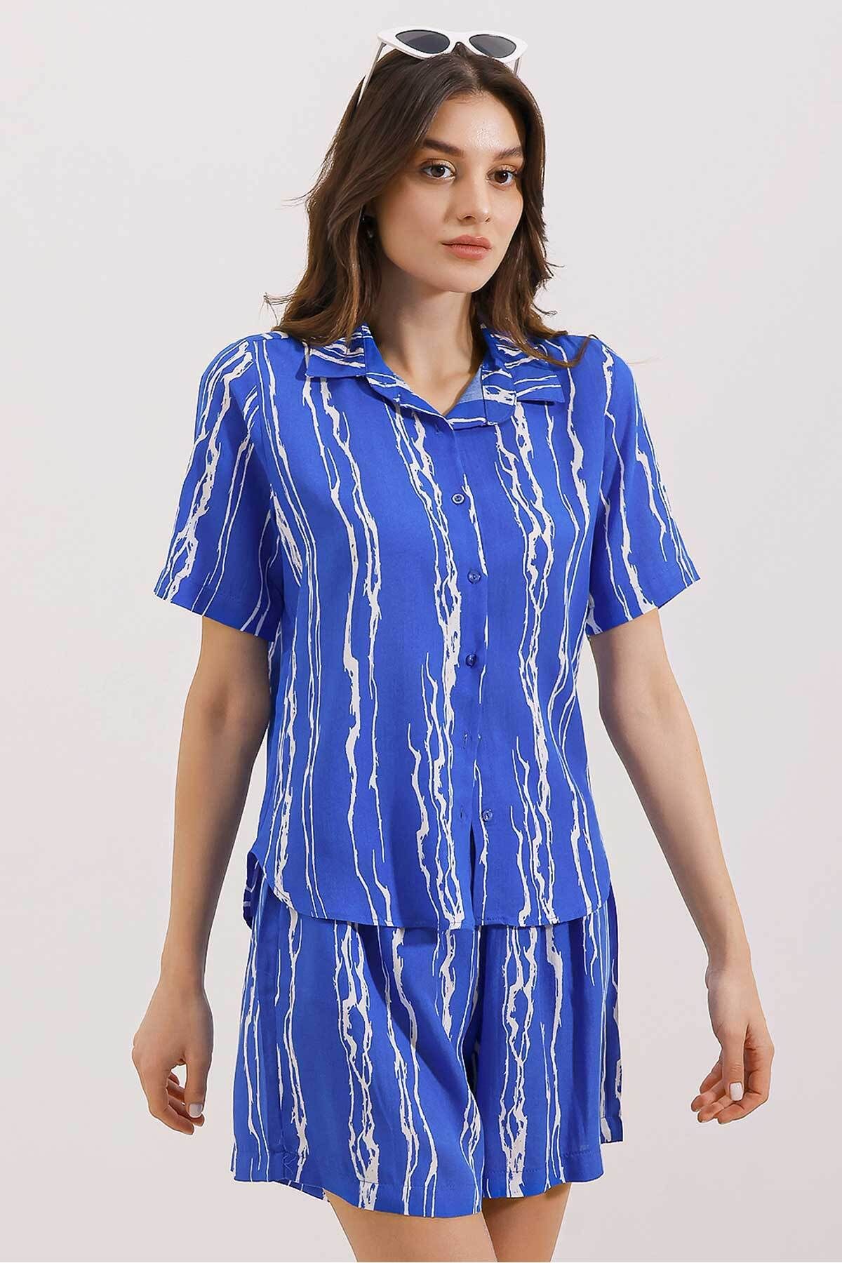 Bigdart-20190 Shorts and Shirt Double Set - D. Saks 2