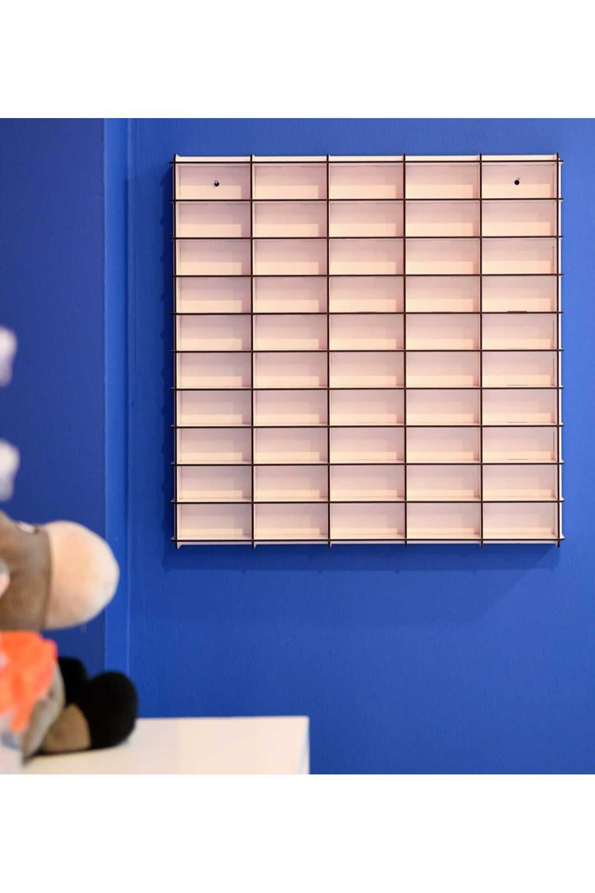 wudie Oyuncak Araba Rafı 50'li,Mobilya,Raf,montessori,Ahşap, (hotwheels Ve Matcbox Arabaları Için) fotoğrafı 2 (önizleme)