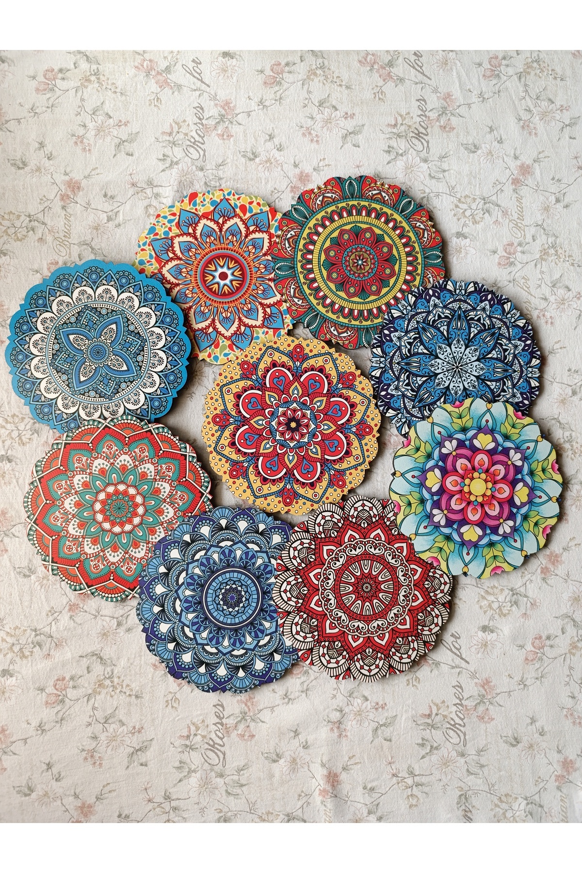 BiGift 4'lü Ahşap Çini Desenli Nihale Fiyatı, Yorumları - Trendyol