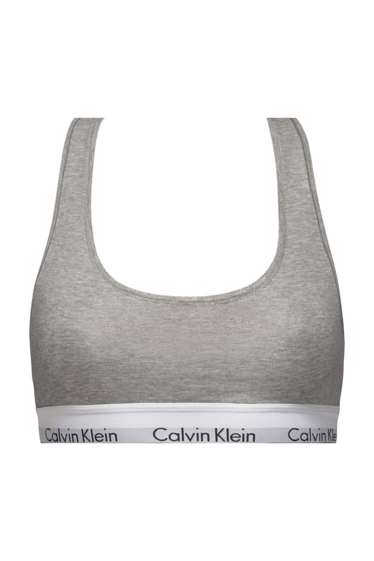 Calvin klein grey sports bra hotsell