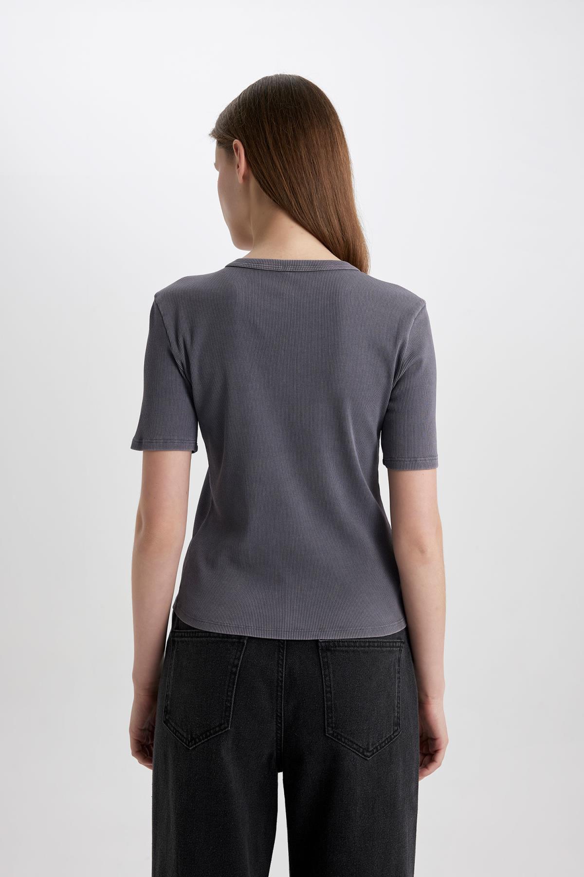 تی شرت زنانه دفاکتو | C2579AX24SM Defacto - Image 6