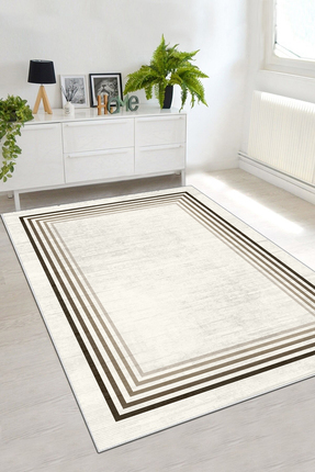 Halise Home Kaymaz Tabanlı Yıkanabilir Baskılı Halı Yolluk