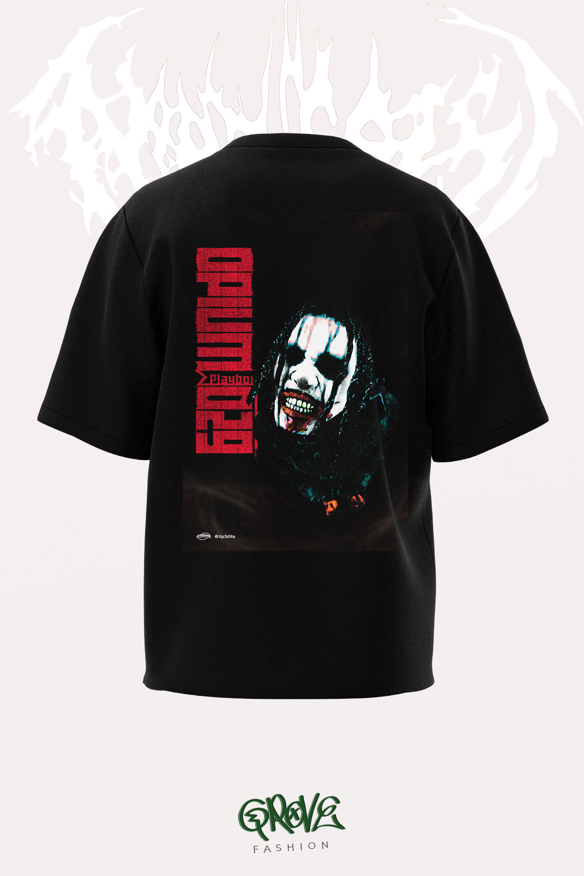 Grove Fashion Playboi Carti Opium Dark Ön ve Arka Baskılı Unisex