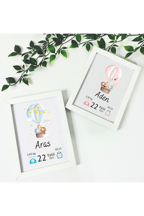 Zift Store Bebek Doğum Anısı Çerçeveli Doğum Anı Kartı İle Bebeğimin Hatırası...