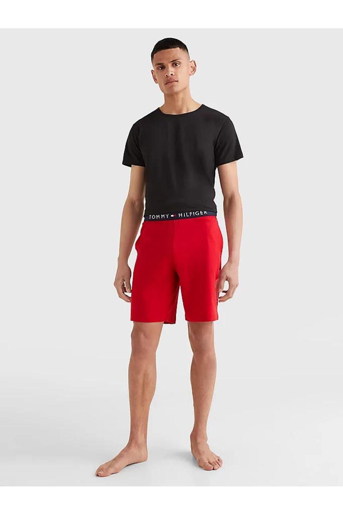 تی شرت قرمز مردانه کشش Cn سه راهی Ss 3pack Tommy Hilfiger