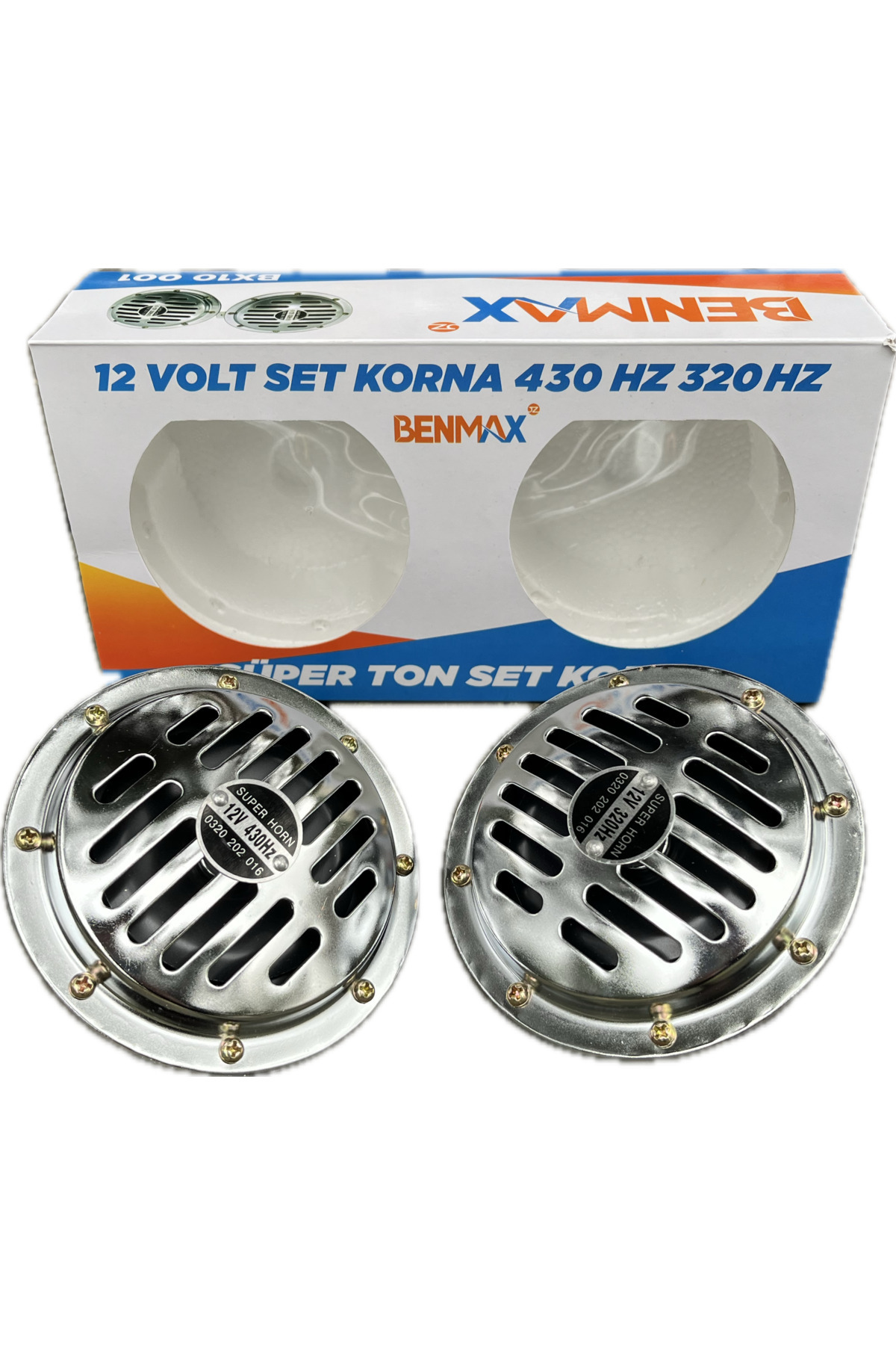 NESU Hella Korna Büyük Kafa Didit 12v Çiftli 12cm Çapı Metal Sütçü