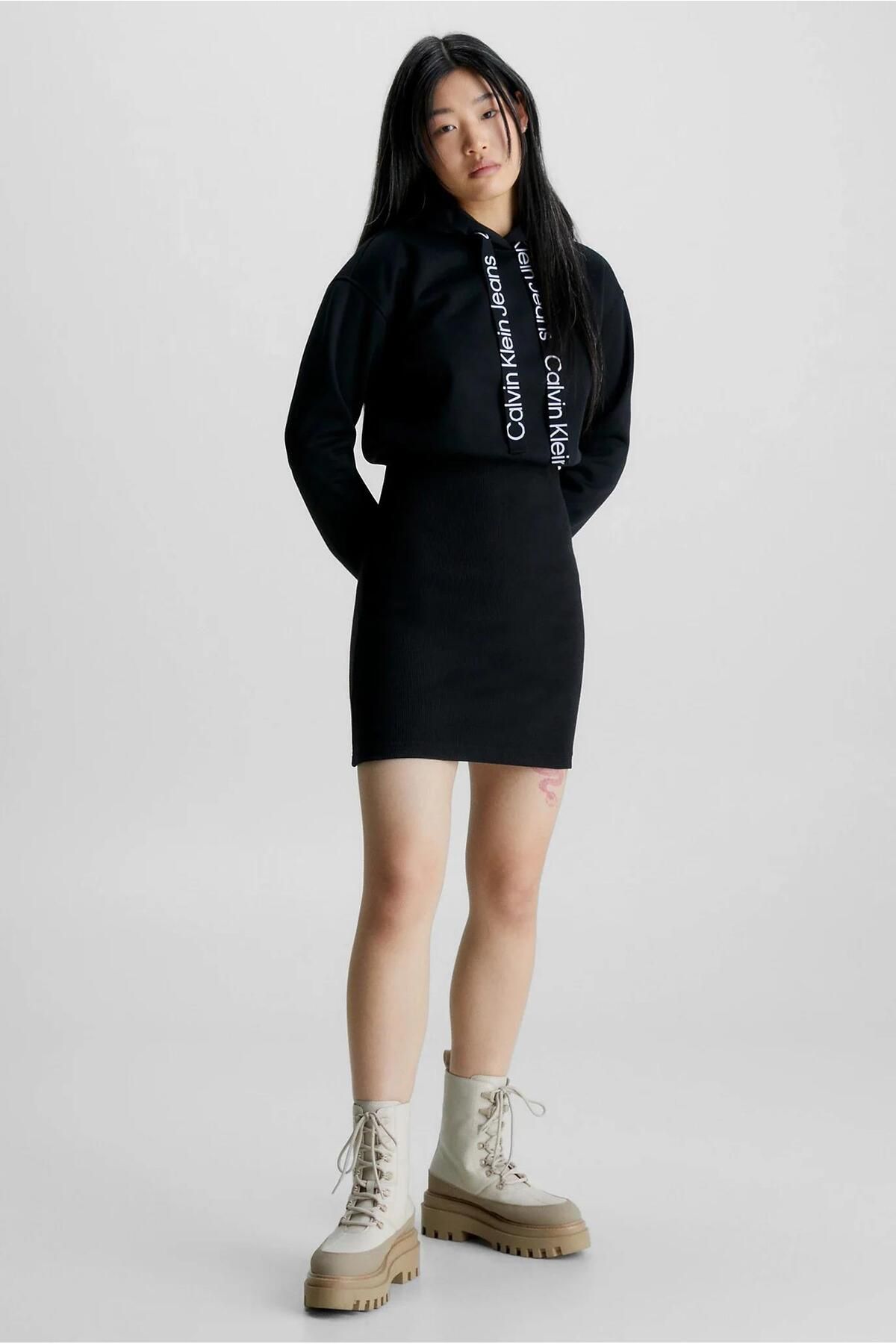 Hoodie dress on sale calvin klein