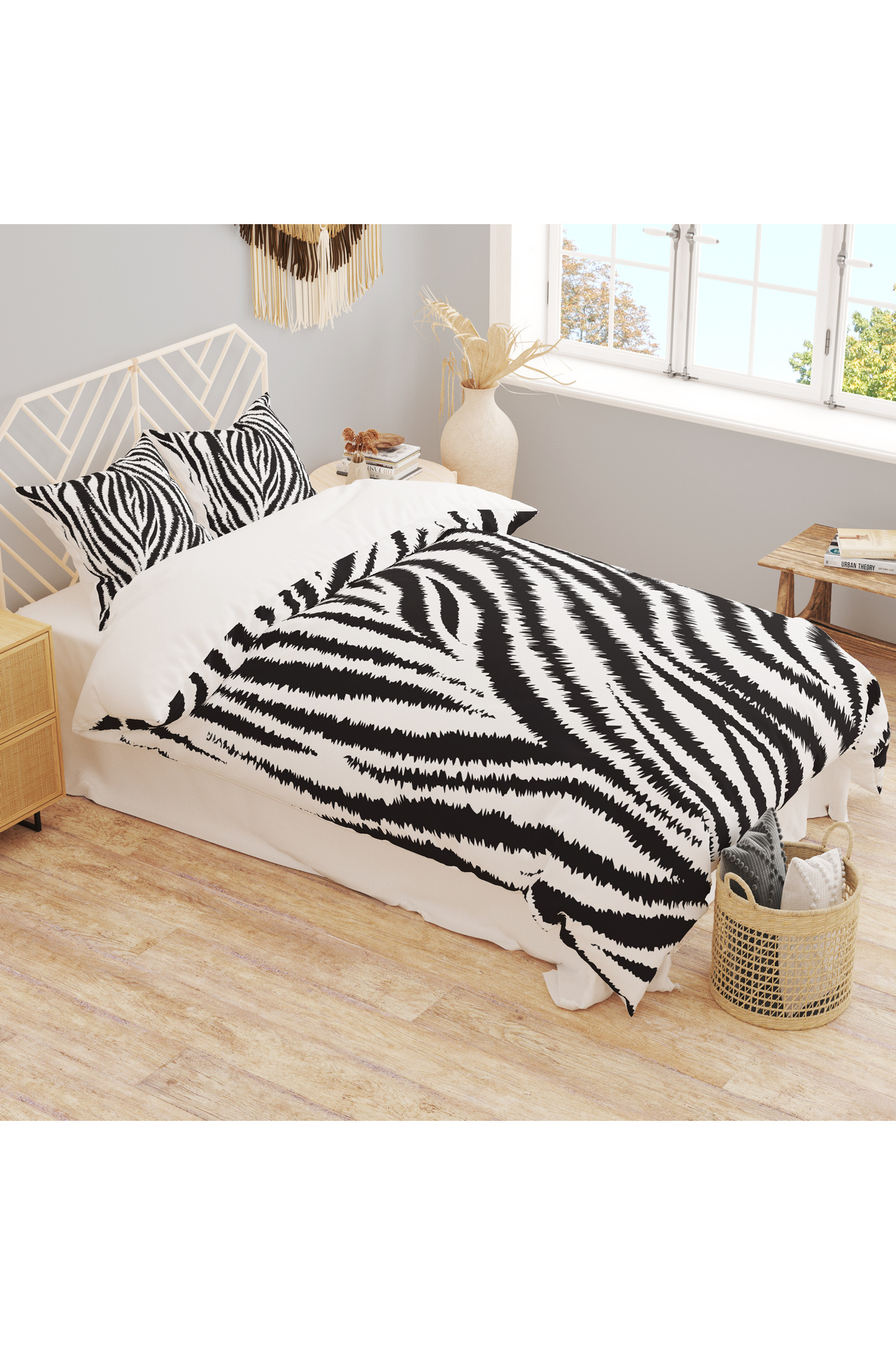 DİJİTAL BASKI ZEBRA DESEN NEVRESİM TAKIMI