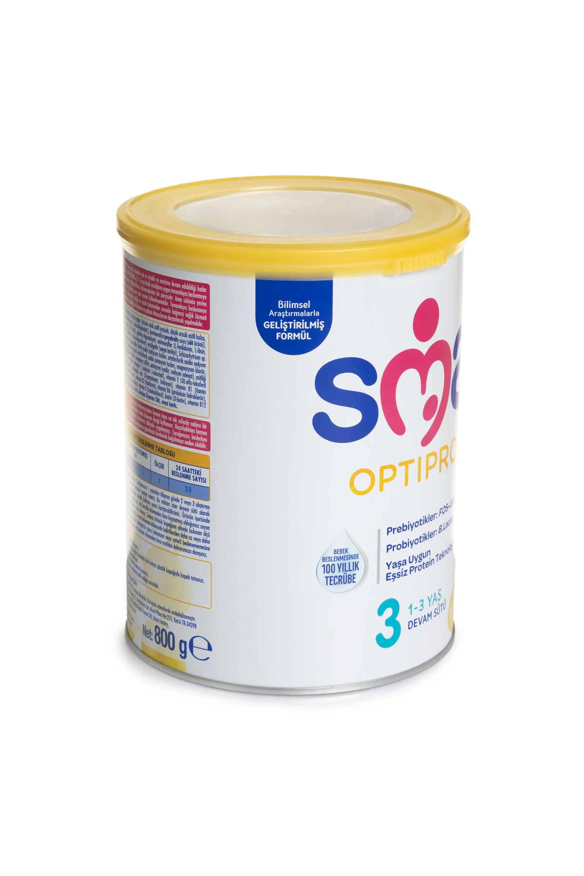 SMA OPTIPRO 3 Numara FOS-GOS 800 GR +1 Yaş 6`lı Avantaj Paketi (4800GR) fotoğrafı 3 (önizleme)