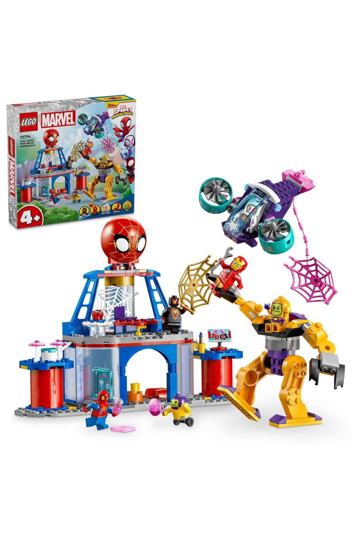 LEGO ® Marvel Spidey Team Websaver Штаб-квартира 10794 — Конструктор для детей от 4 лет и старше (193 детали)