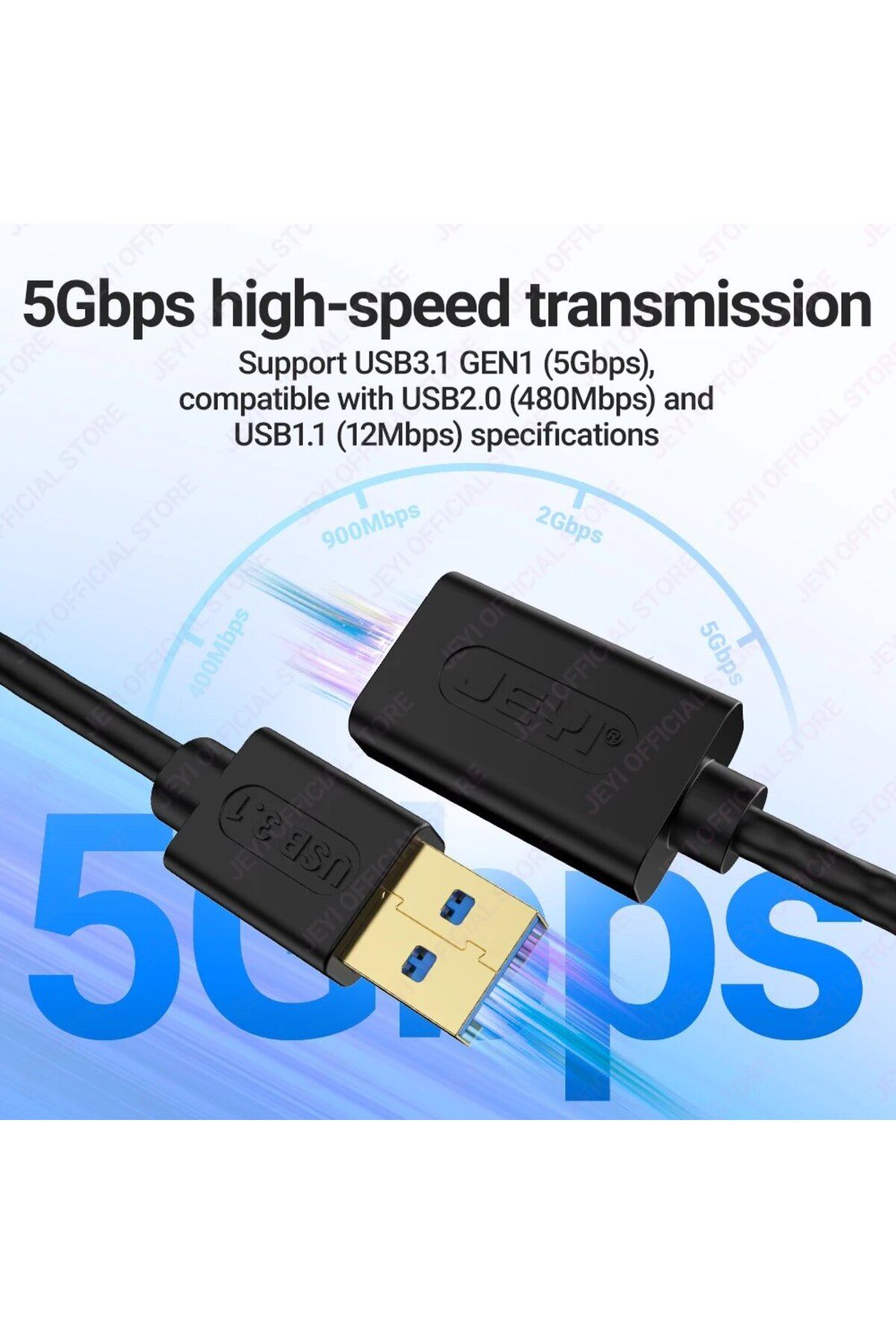 Choice-JEYI USB تمديد كابل نقل البيانات بسرعة متوافق مع لوحة المفاتيح، الماوس، محرك فلاش 3