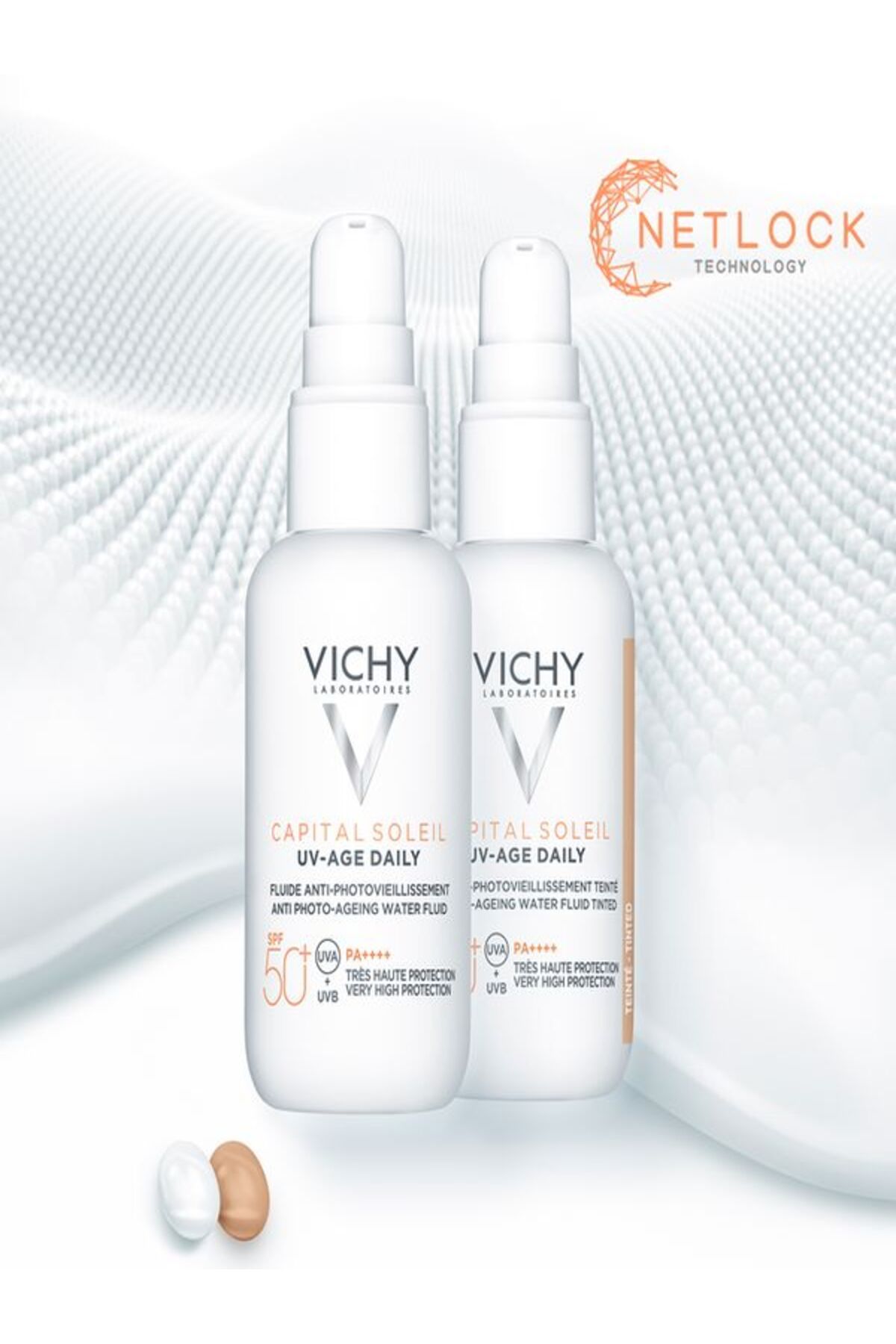Capıtal Soleıl Uv-age روزانه رنگی ضد پیری Spf 50 50 میلی لیتر Vichy