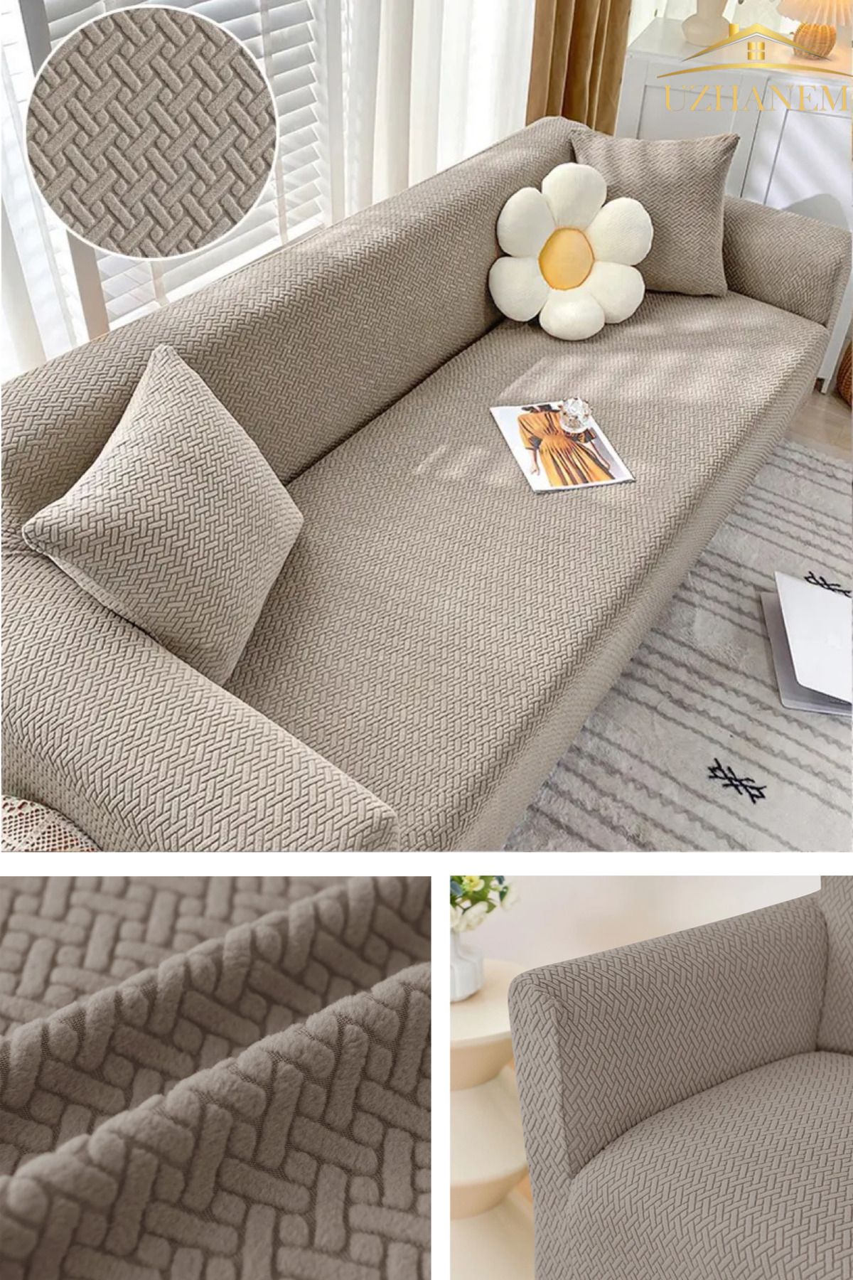 uzhanem jacquard seat cover 3.3.1.1 seat cover sofa cover Trendyol