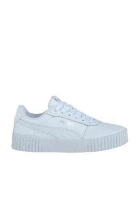 Puma Carina 2.0 Jr Kadın Beyaz Spor Ayakkabı - 386185-02