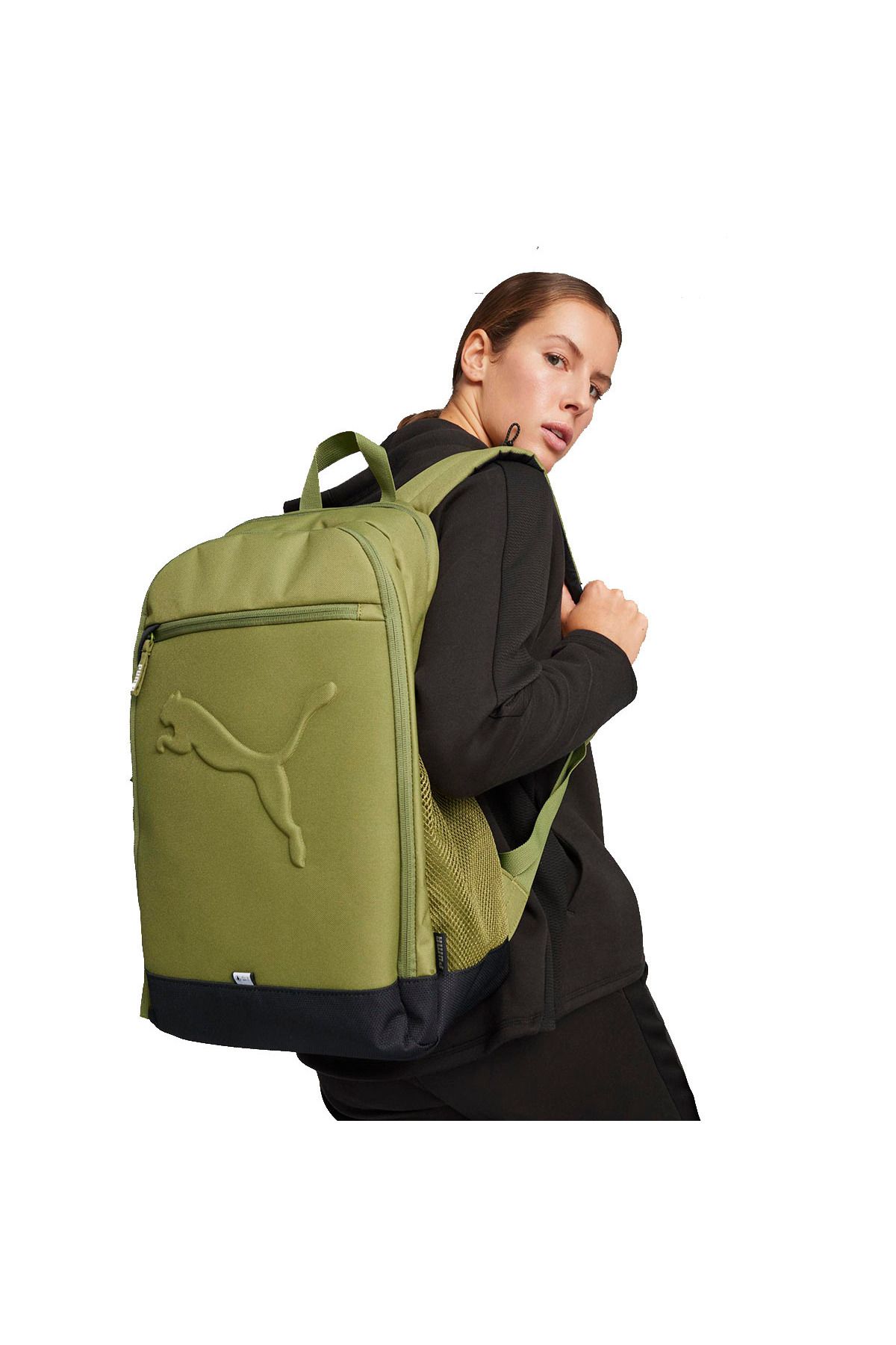 Puma-Buzz Unisex Green Daily Style Backpack07913616 3