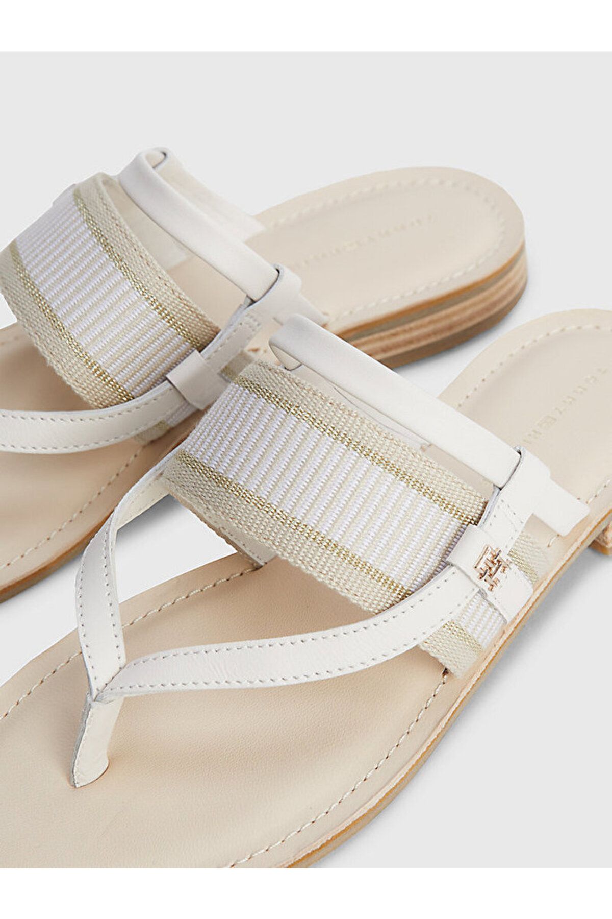 Tommy-FEMEIE TH WEBBING MULE TERTILCI BEYAZ 37 Pantofi 1