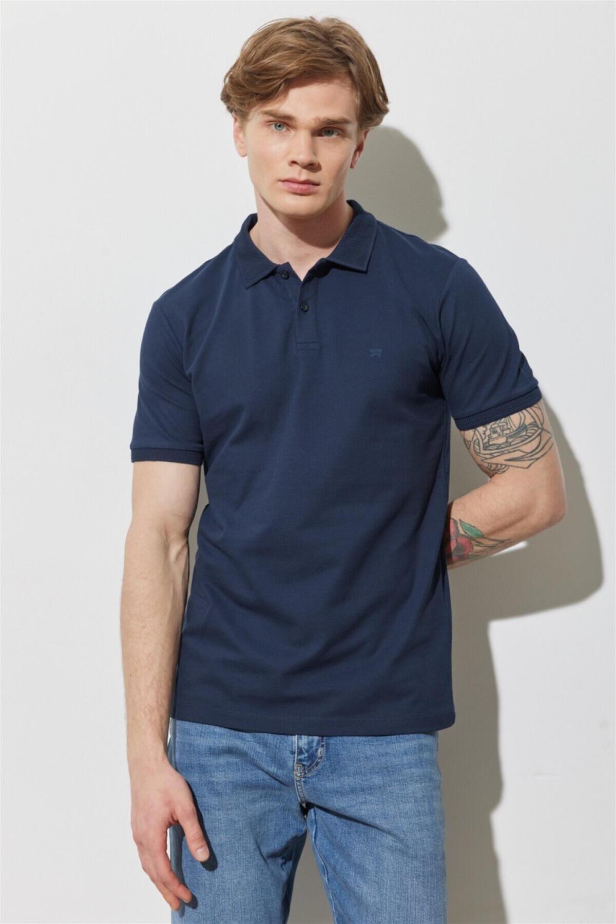 تی شرت یقه پولو آبی مردانه پیراهن چوگان یاکا Wrangler