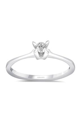 Keops Pırlanta G Renk 0.08 Karat Pırlanta Tektaş Yüzük