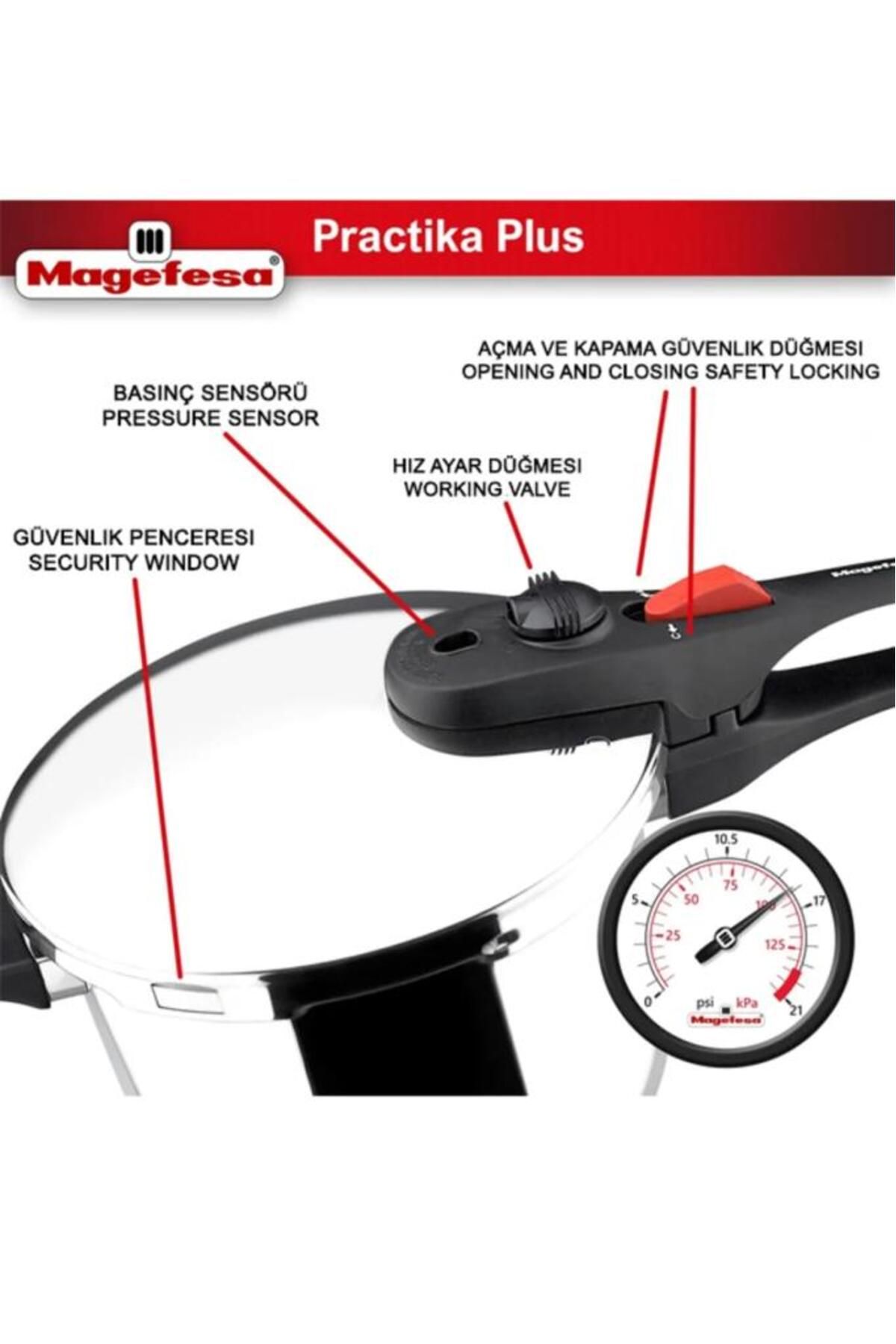 MAGEFESA-Practıca 3.2 L Pressure Cooker Plain 003W47V0 2