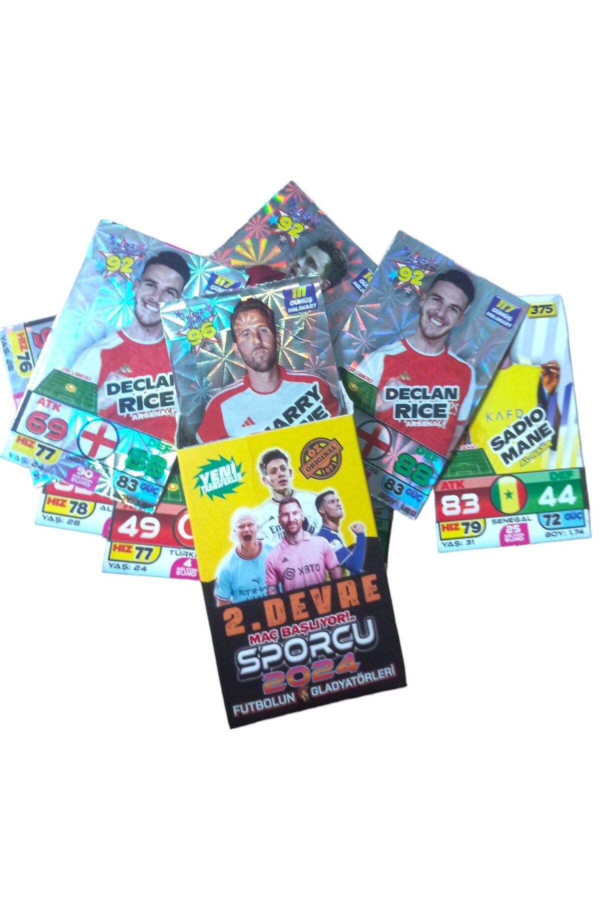 Redro Home-The Game Begins 2.Circuit - Hologram Football Player Game Cards, 60 Cards in 6 Mini Boxes 2