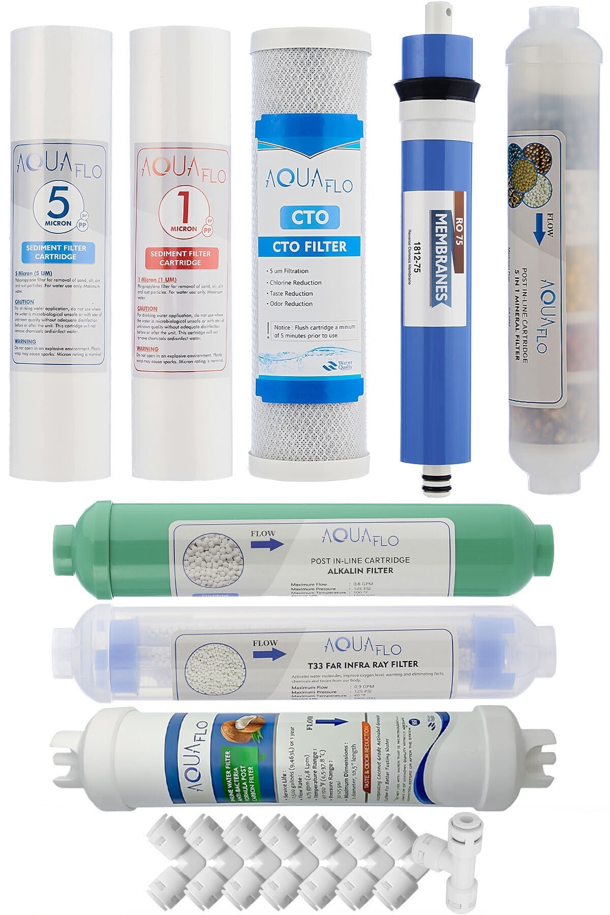 Mil Açık Kasa Su Arıtma Cihazı 12li Filtresi Standart Membran Set