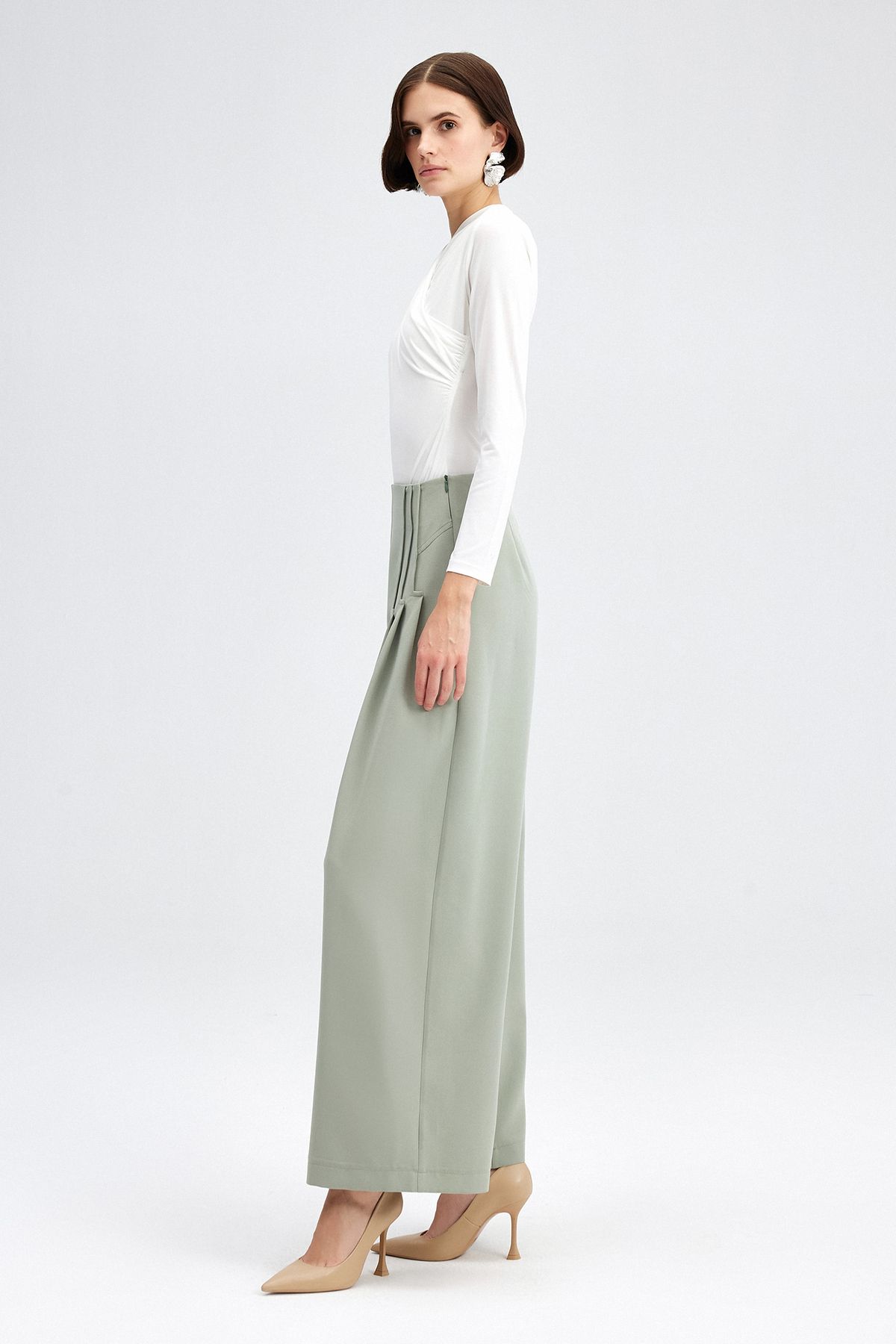 Touché Privé-CREPE PANT WITH WAIST DETAIL 4