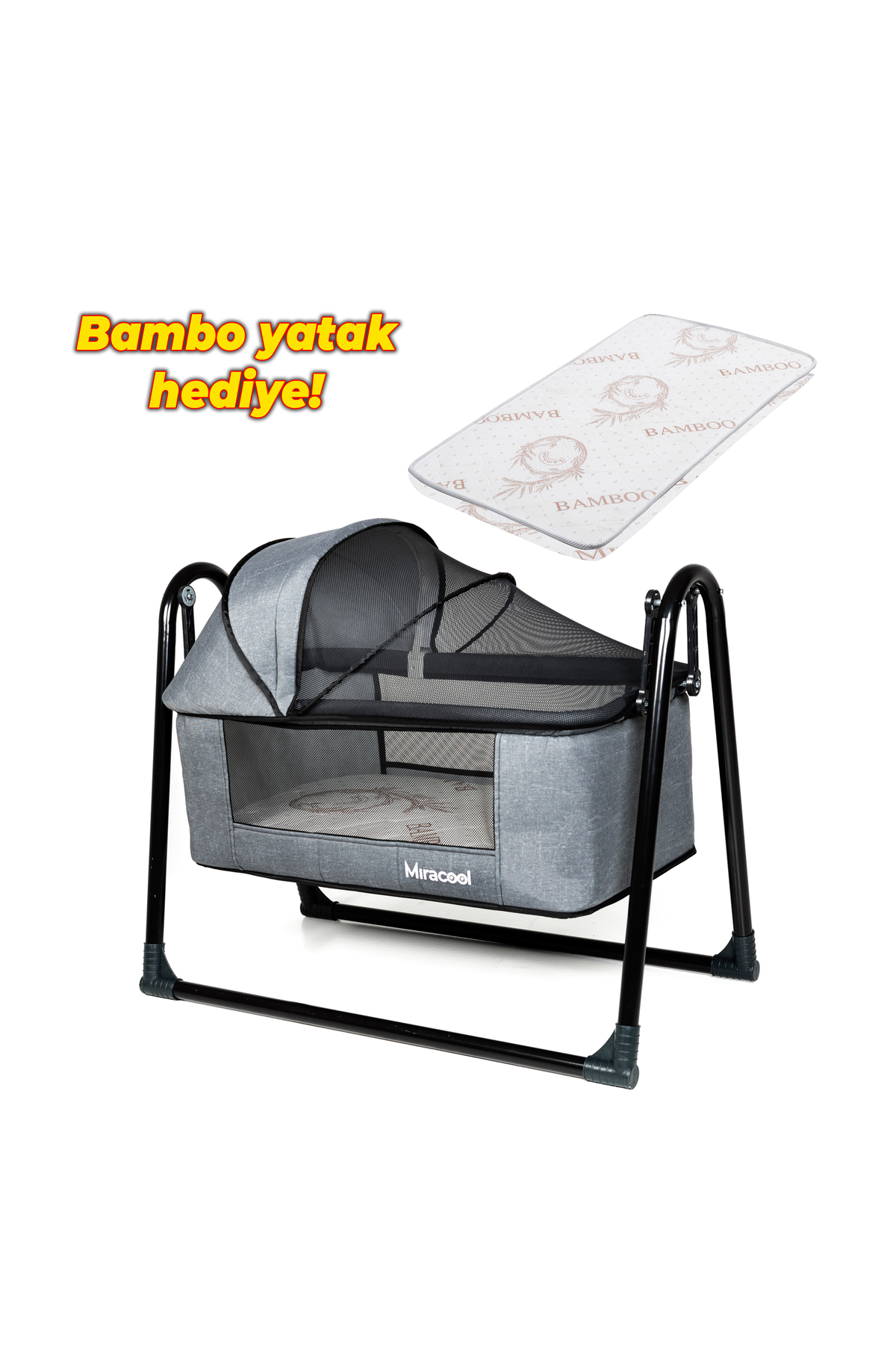 miracool Loft Beşik Bambo Yatak Hediye