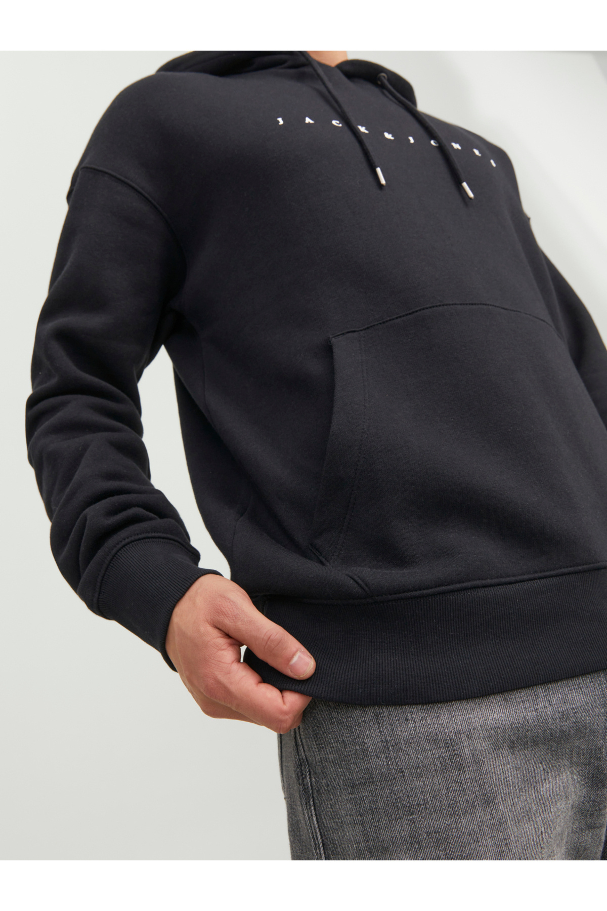 سویشرت مردانه مشکی جک اند جونز | 12233972 - BS اورجینال - تصویر 7