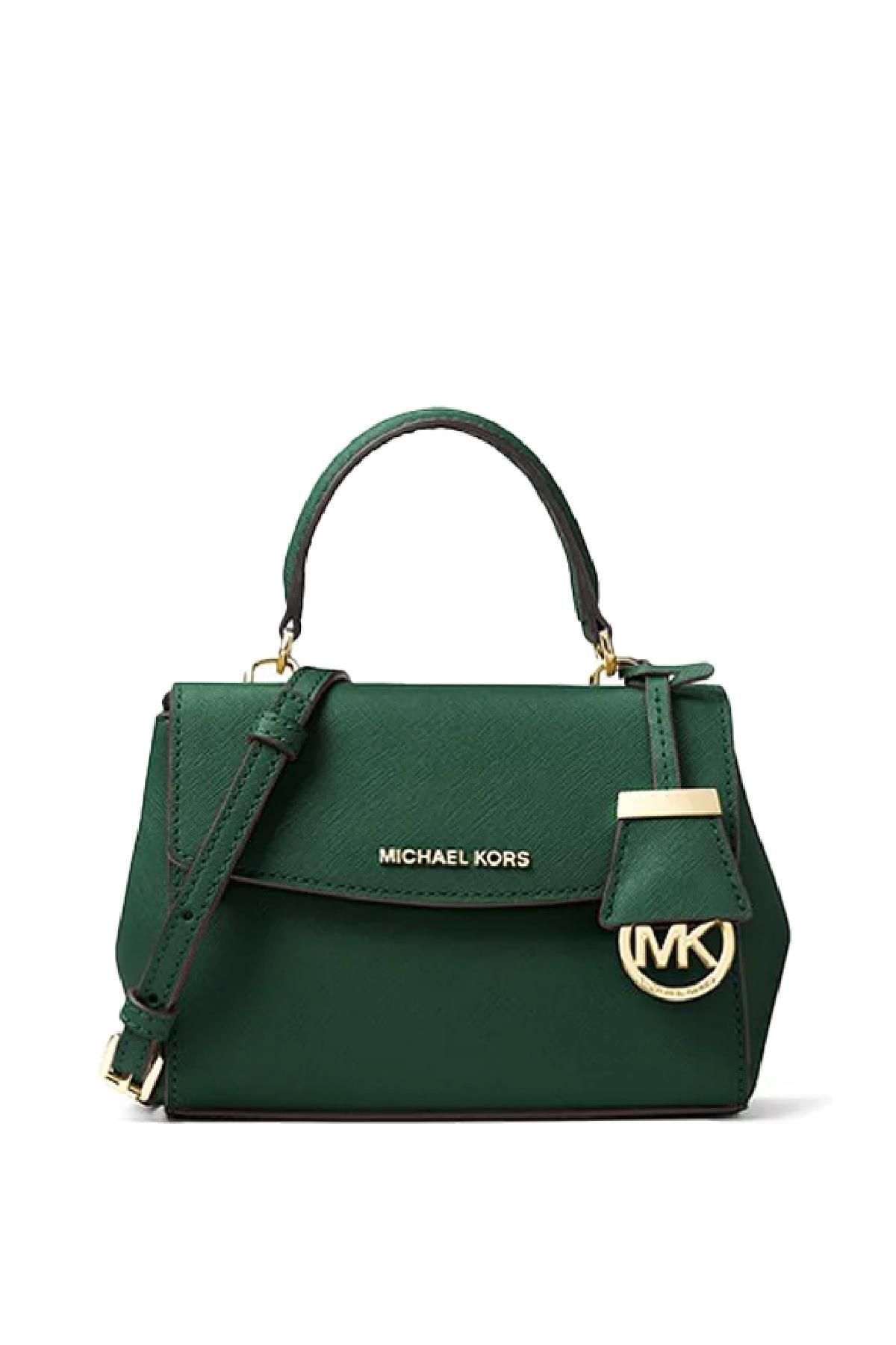 Michael Kors Shoulder Bag Green Plain