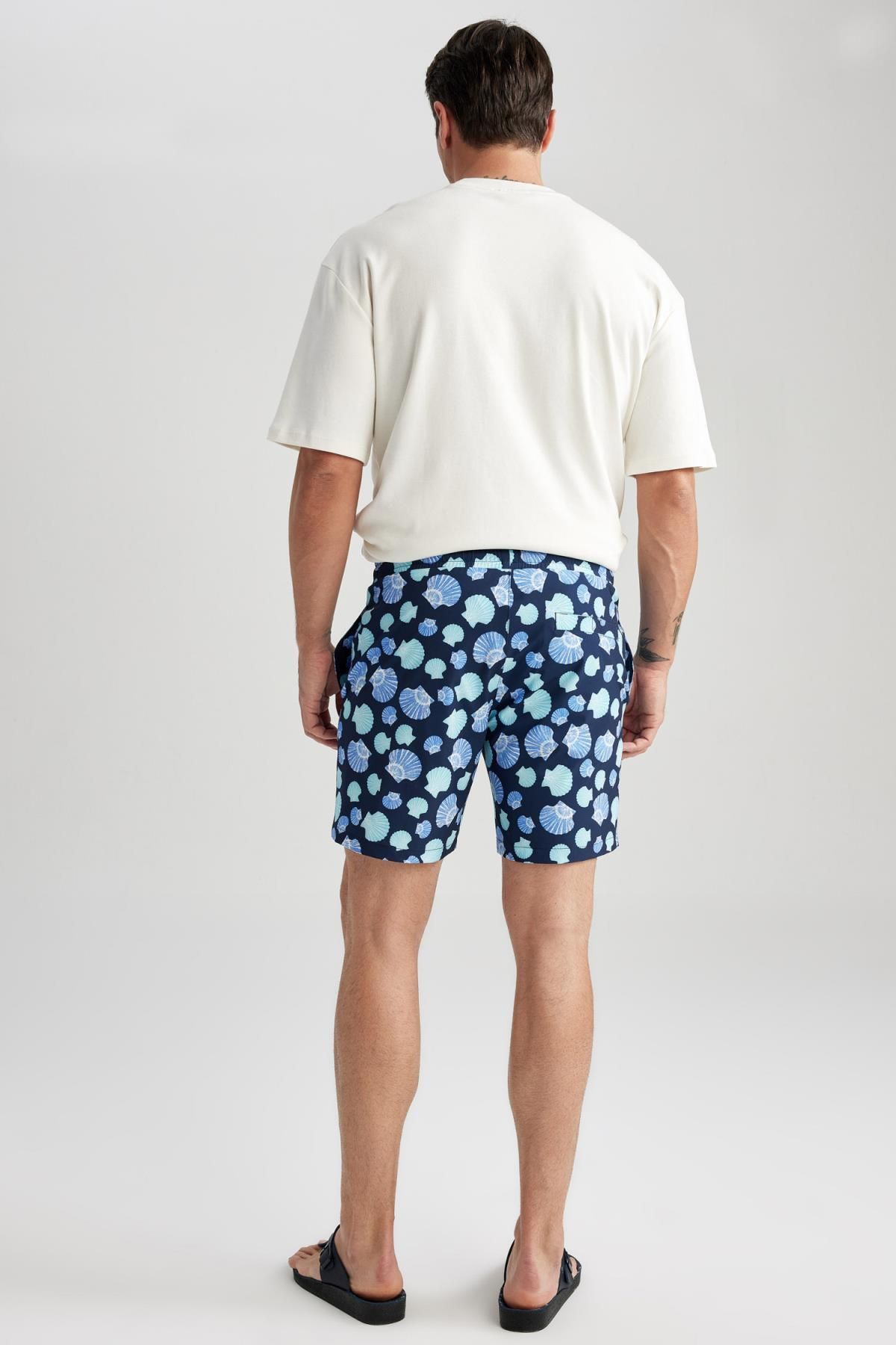 DeFacto-Flexible Patterned Regular Fit Short Length Swim Shorts - Z7416az23hs 5
