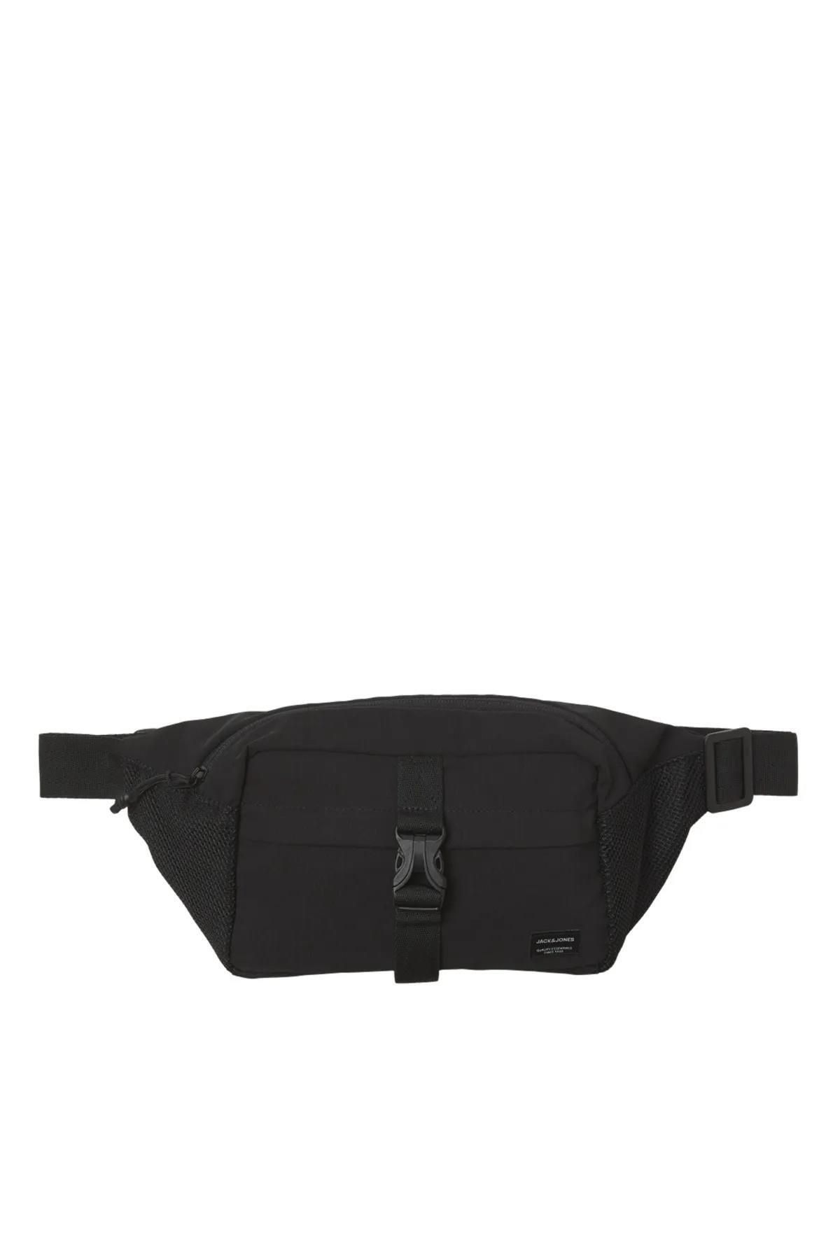 کیف ورزشی مشکی مردانه و زنانه سیاه Jack Jones 12233476 کمر Mesh Jacashford Jack & Jones