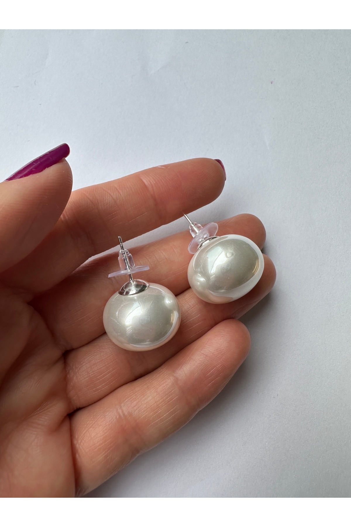 Amor Center-Big Ball Earrings with Pearls 5