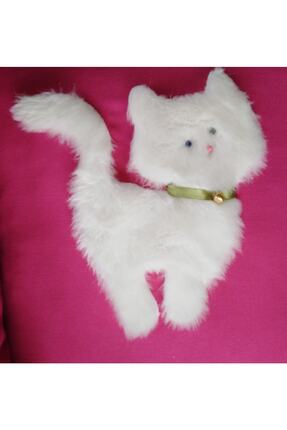 İDİLİNA Peluş Kedi Detaylı Dekoratif Yastık