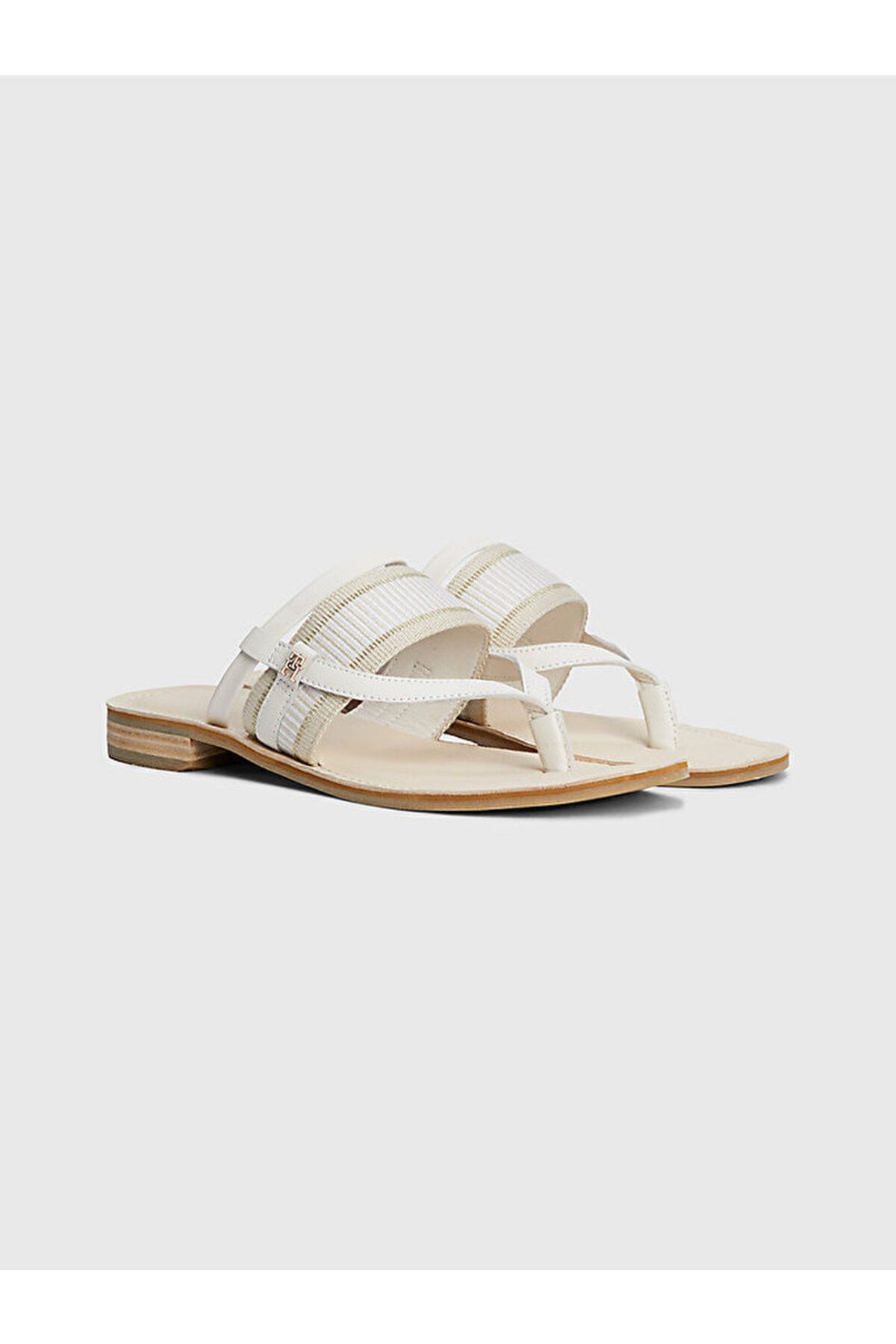 Tommy-FEMEIE TH WEBBING MULE TERTILCI BEYAZ 37 Pantofi 4