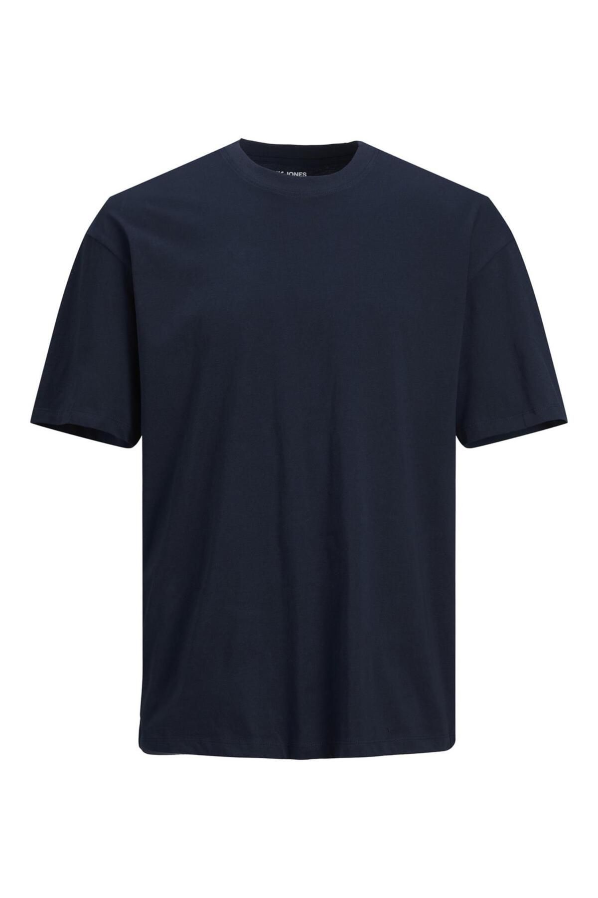 تی شرت آبی مردانه Jack Jones خدمه Neck Basic 12185628 Jack & Jones